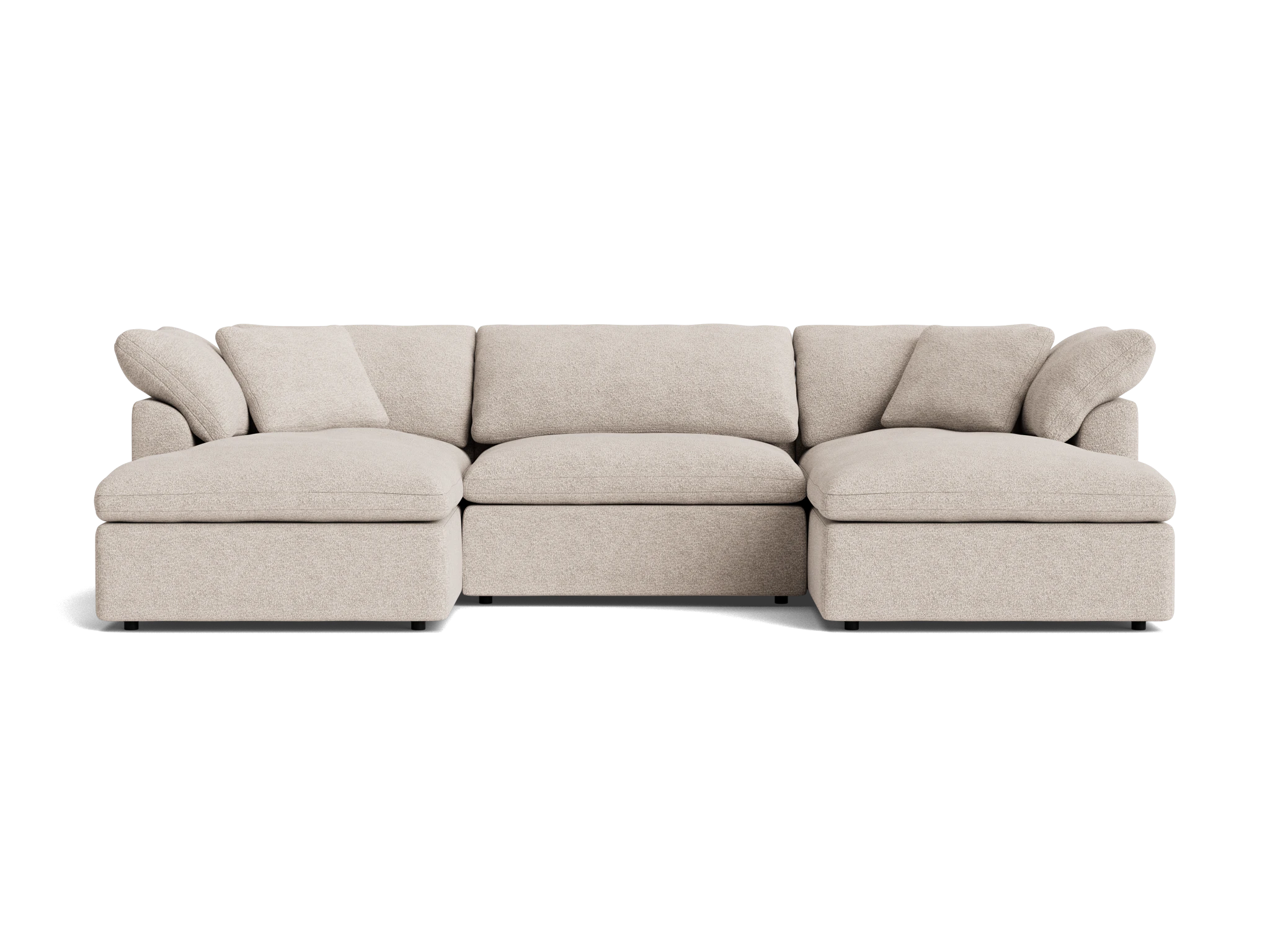 bryant modular double chaise sectional borough cotton