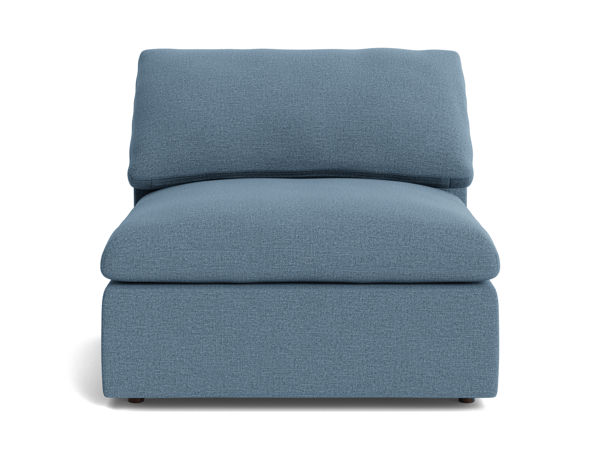 bryant slipcovered armless chair milo french blue