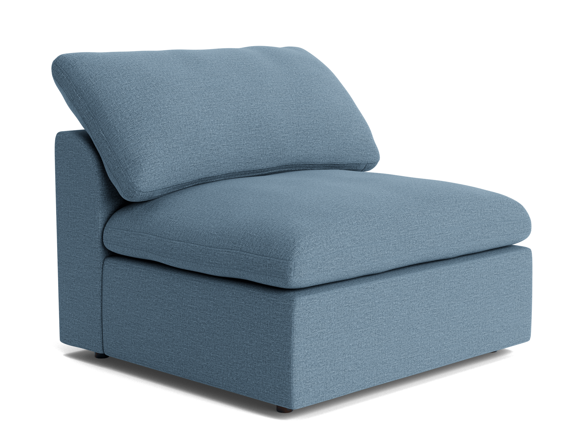 bryant slipcovered armless chair milo french blue