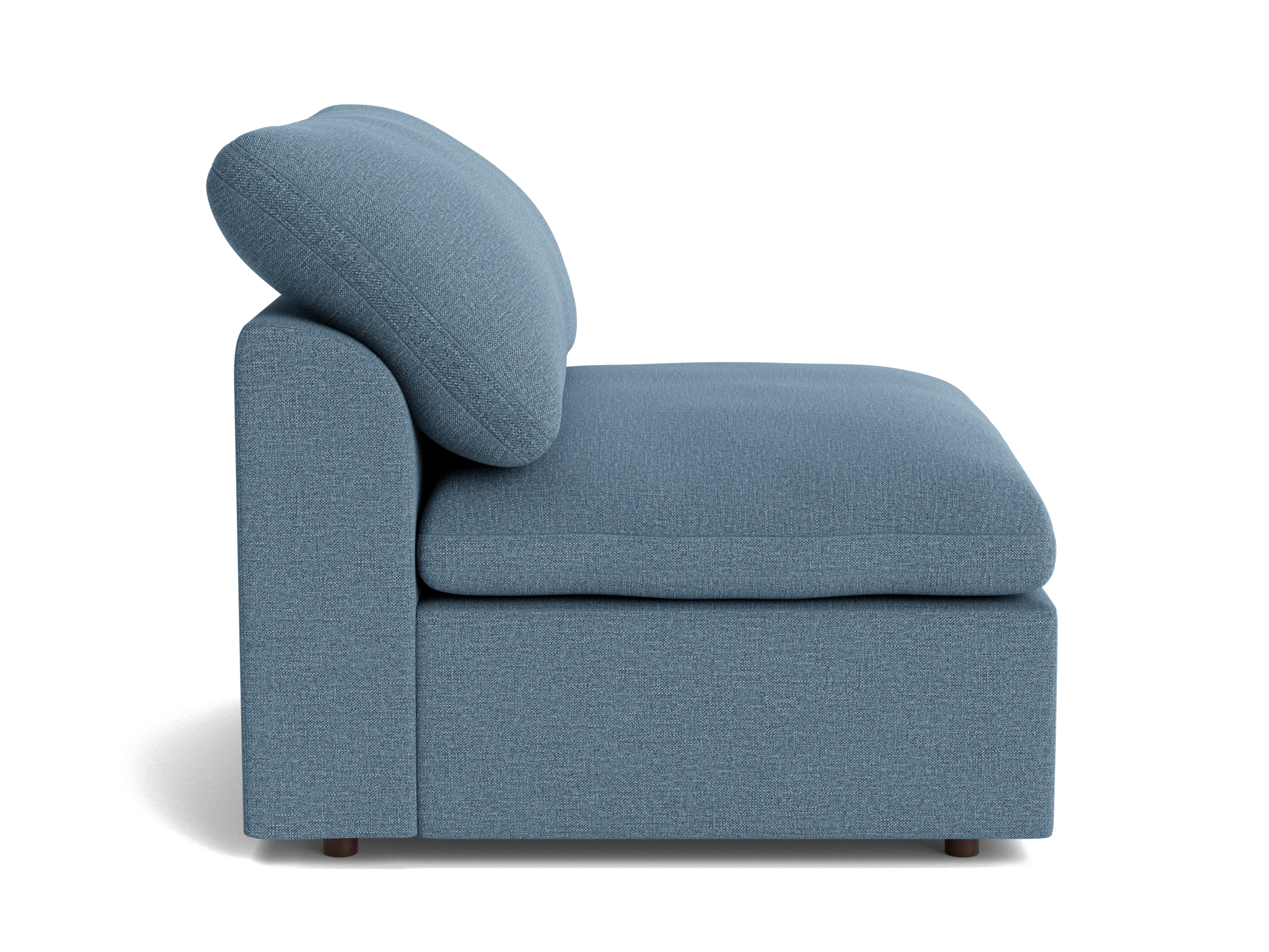 bryant slipcovered armless chair milo french blue