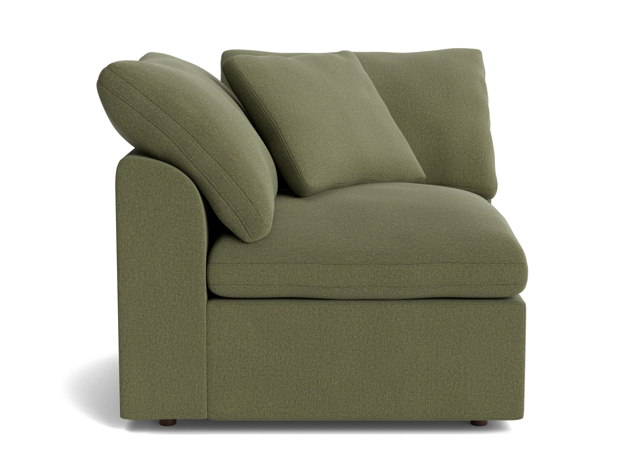 bryant slipcovered corner chair faithful olive