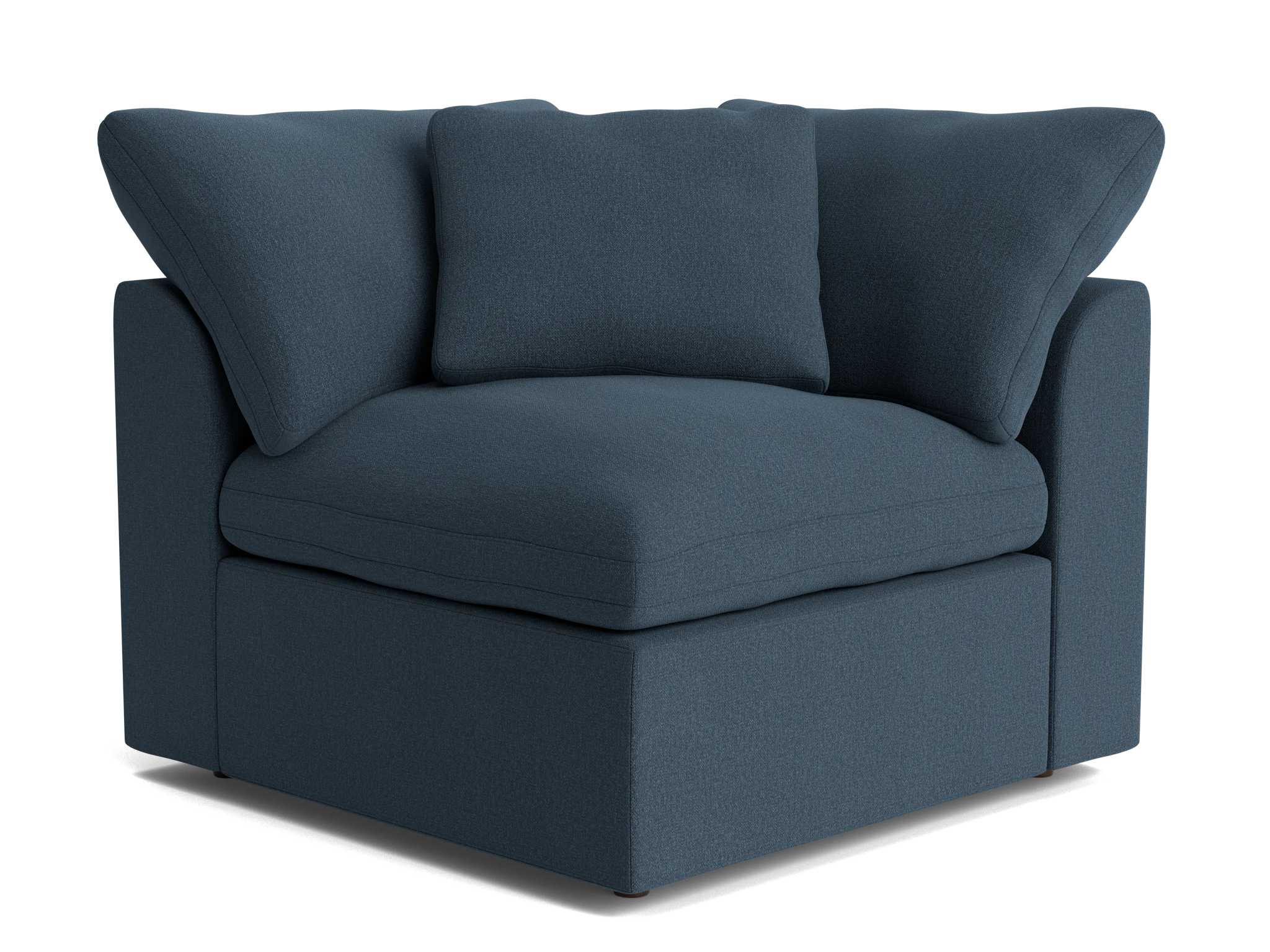 bryant slipcovered corner chair faithful indigo