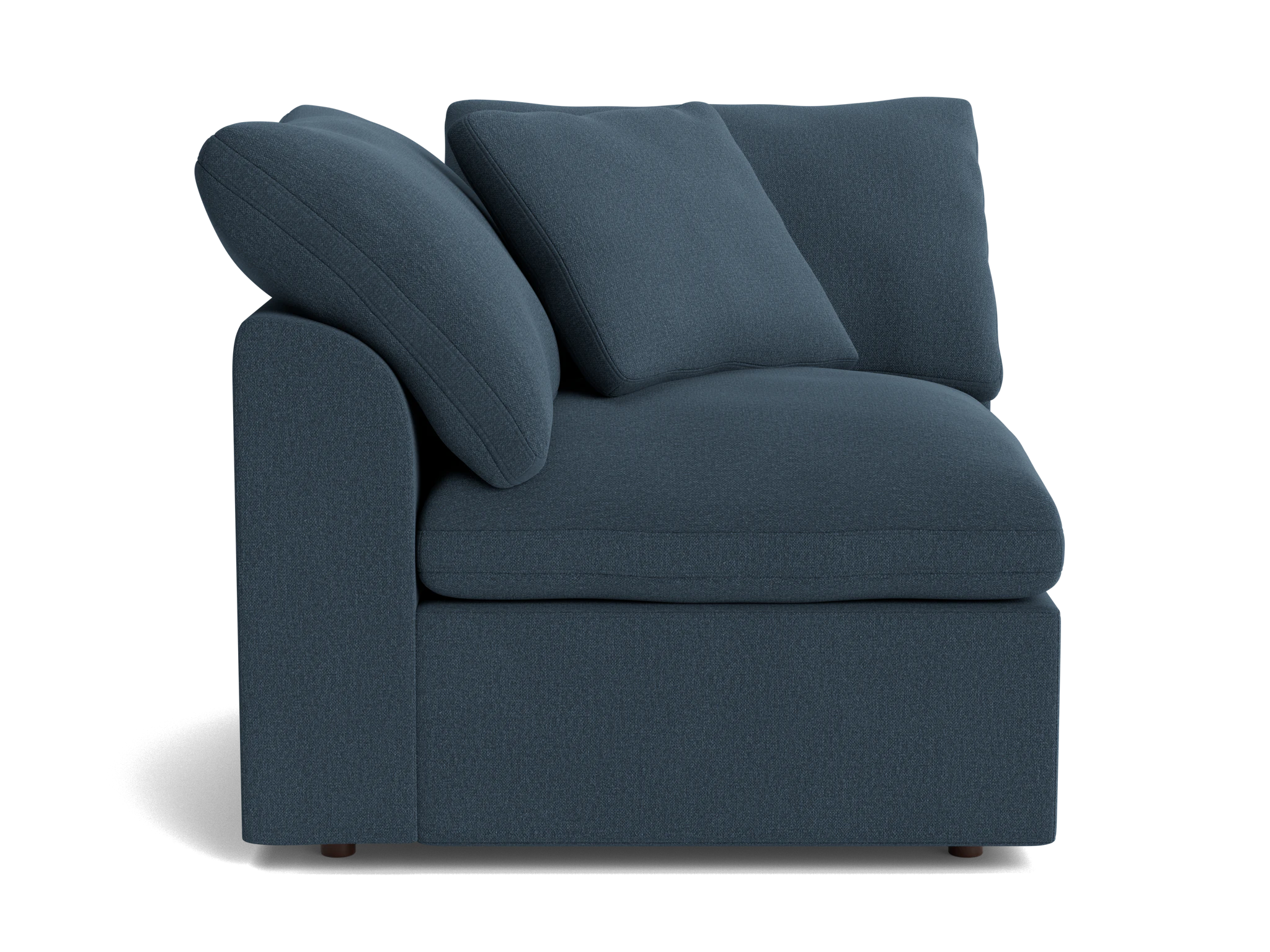 bryant slipcovered corner chair faithful indigo