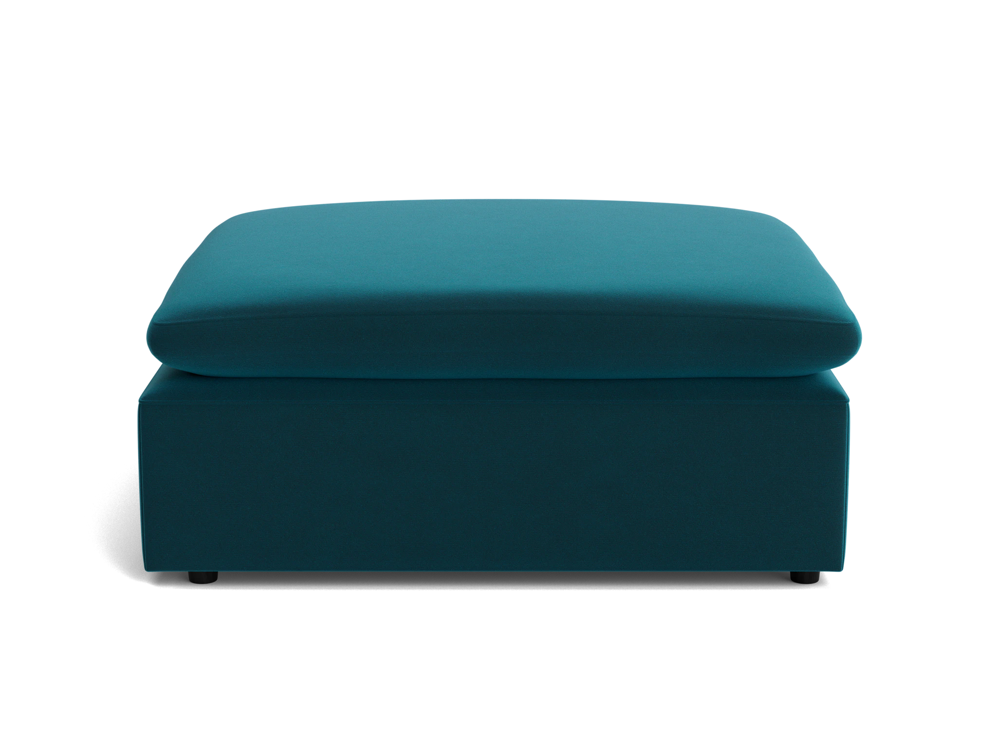 bryant slipcovered ottoman royale peacock
