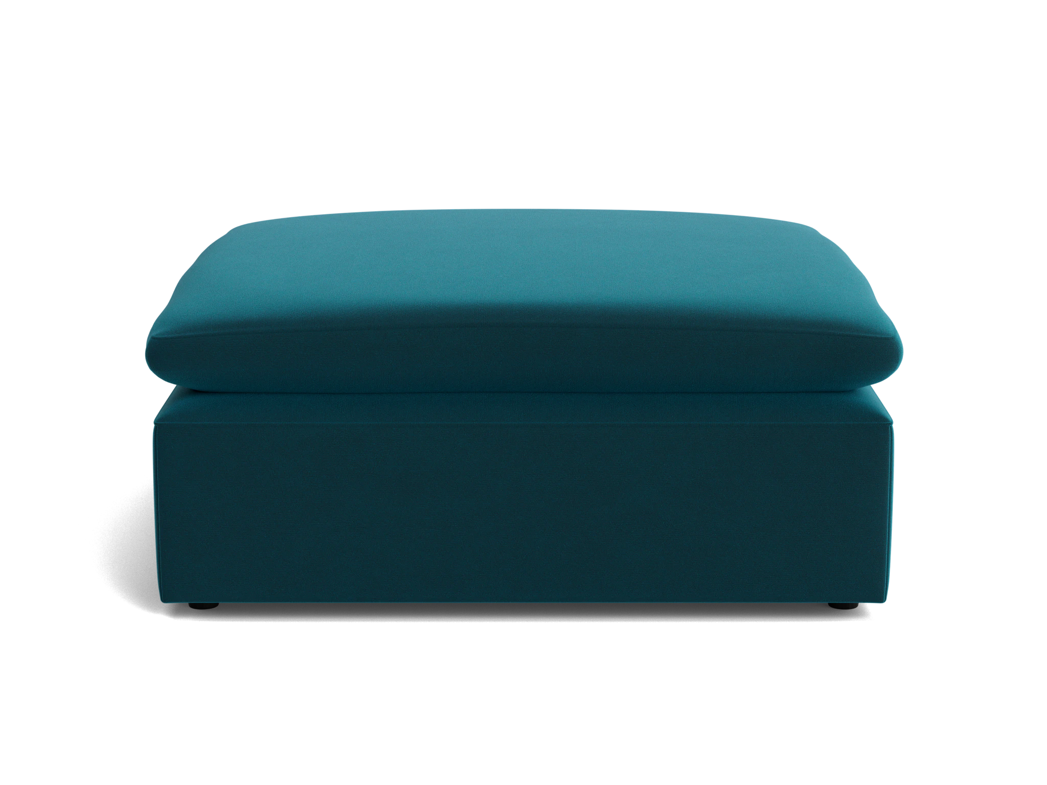 bryant slipcovered ottoman royale peacock