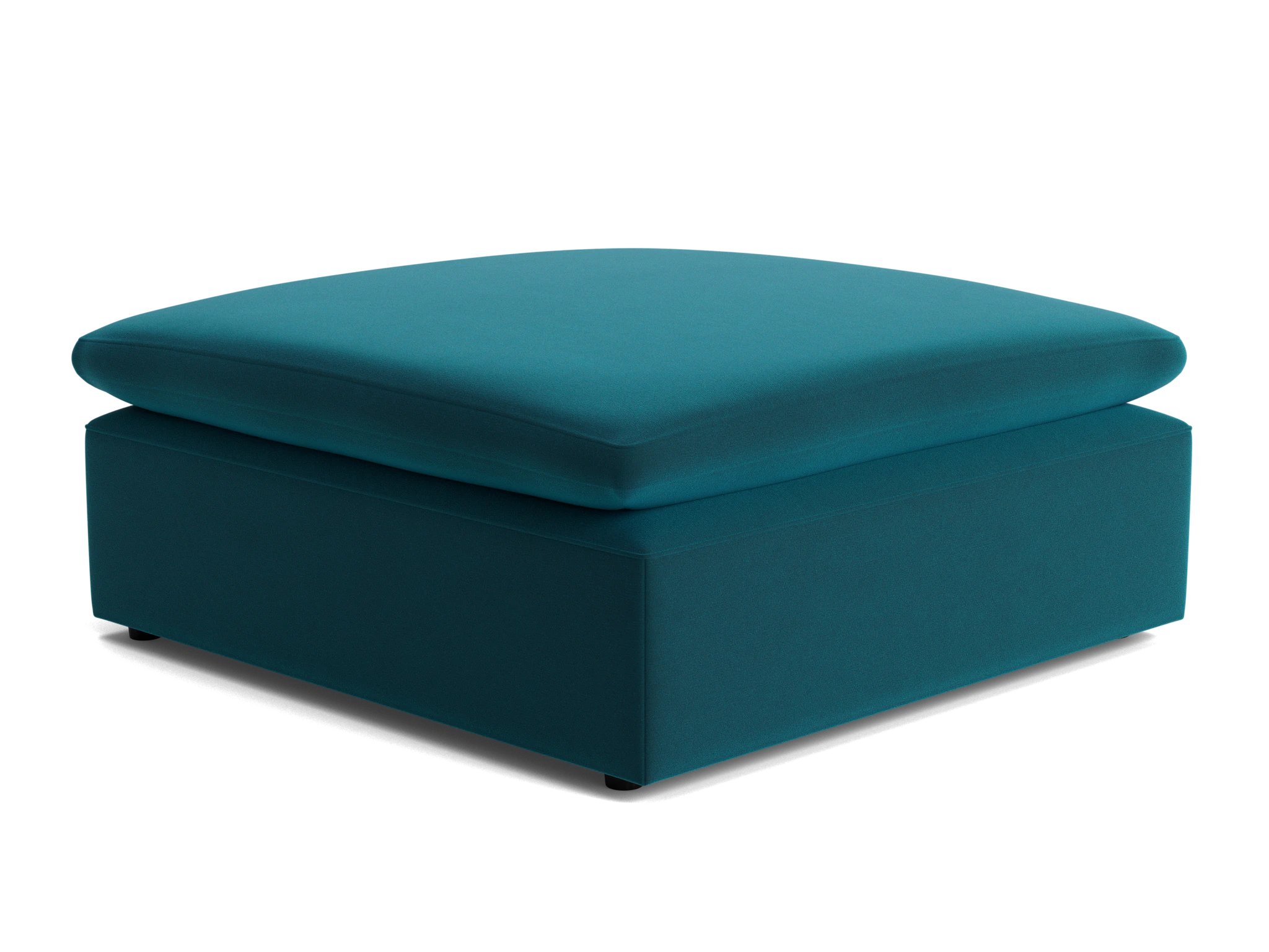 bryant slipcovered ottoman royale peacock