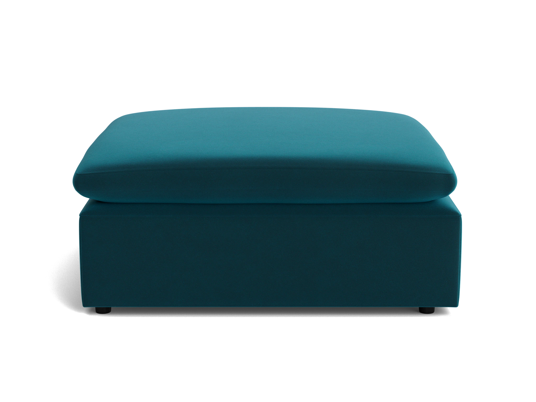 bryant slipcovered ottoman royale peacock