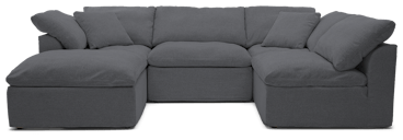 bryant slipcovered modular sofa bumper sectional essence ash