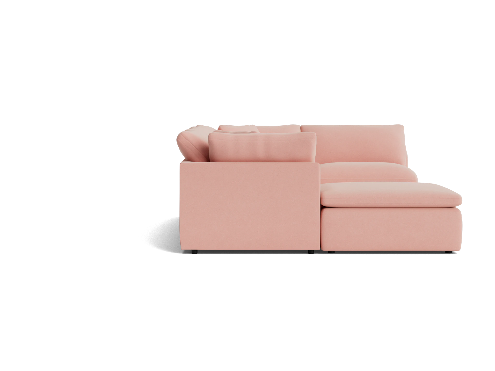 bryant slipcovered modular sofa bumper sectional royale blush
