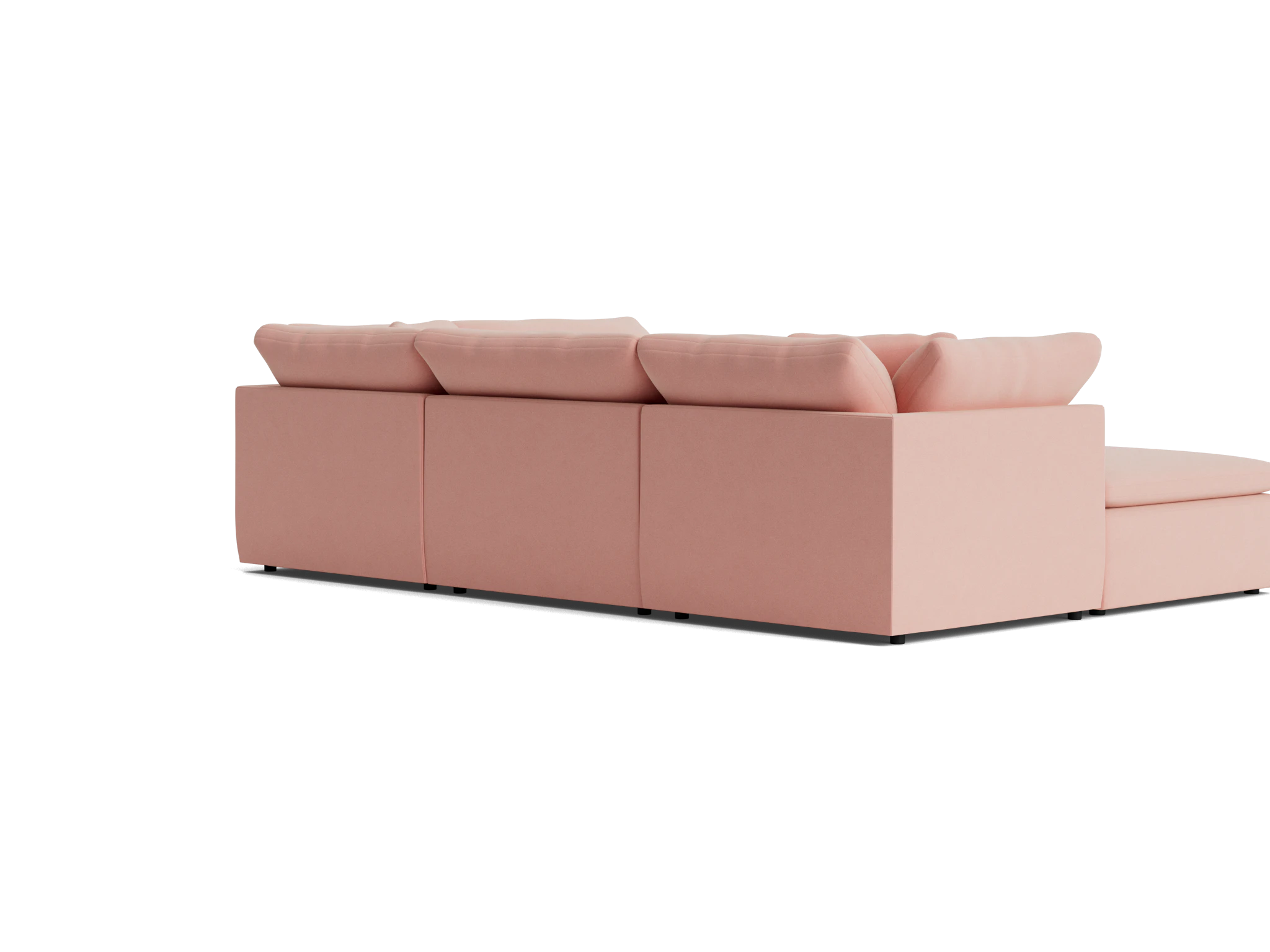 bryant slipcovered modular sofa bumper sectional royale blush