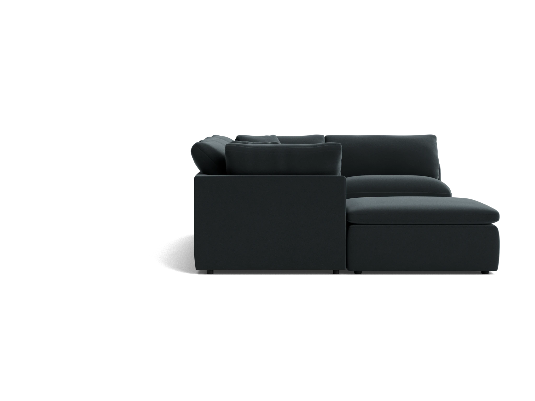 bryant slipcovered modular sofa bumper sectional royale gunmetal