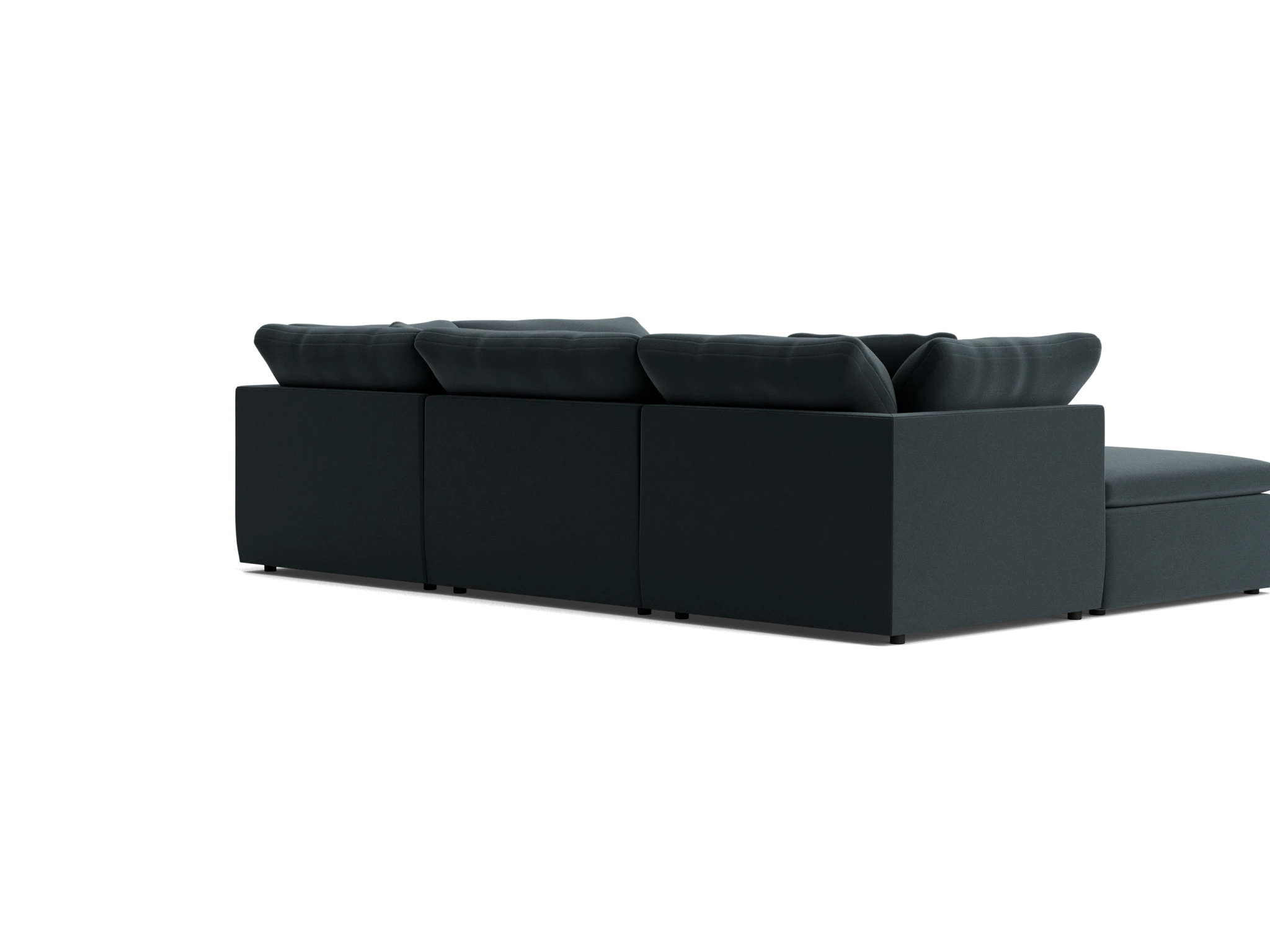 bryant slipcovered modular sofa bumper sectional royale gunmetal