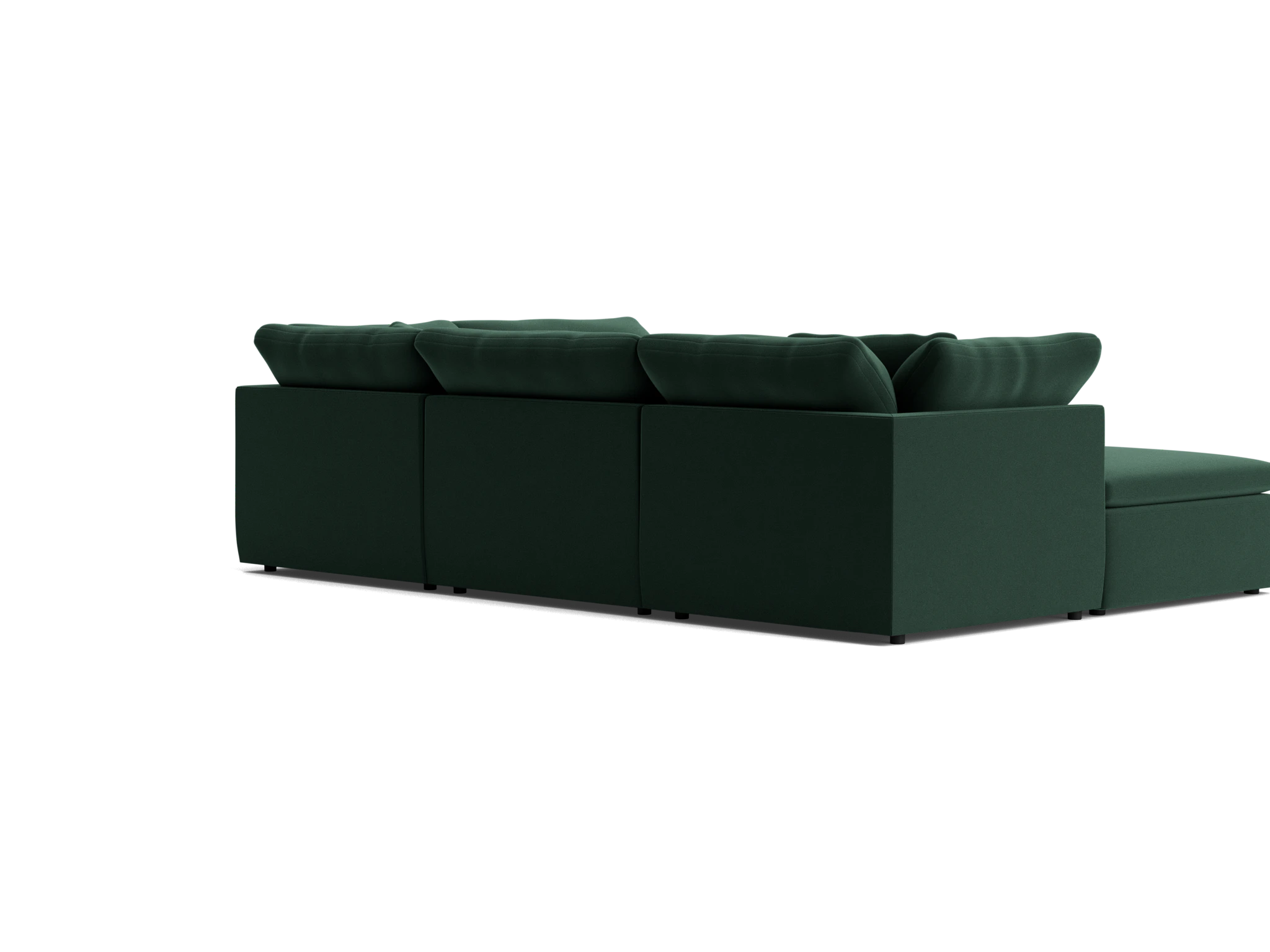 bryant slipcovered modular sofa bumper sectional royale evergreen