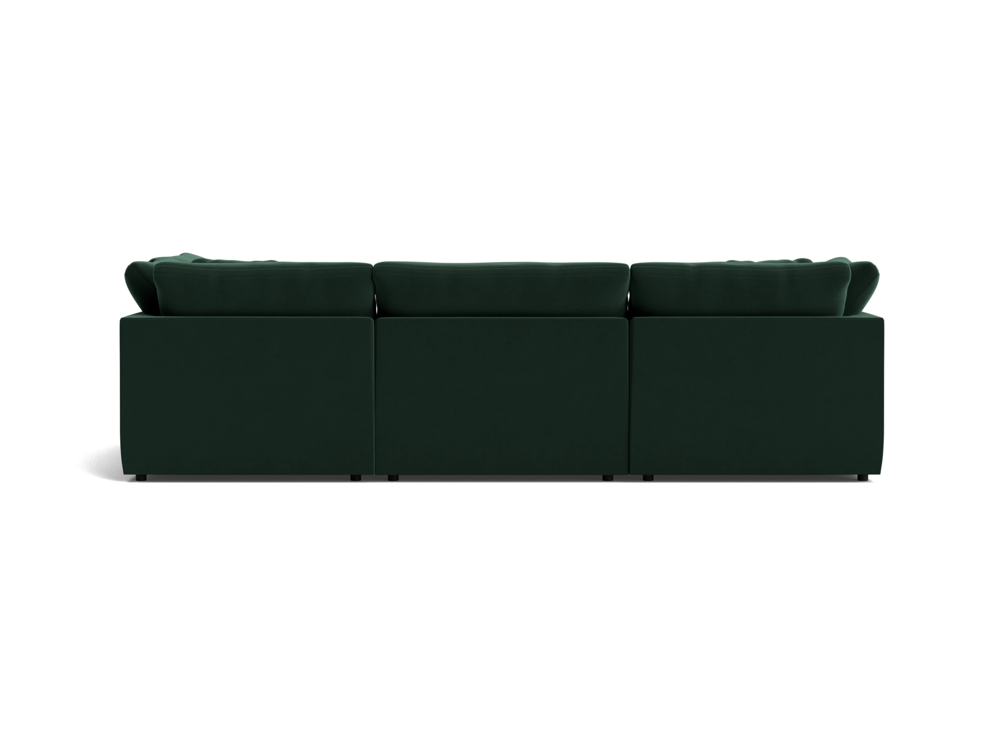 bryant slipcovered modular sofa bumper sectional royale evergreen