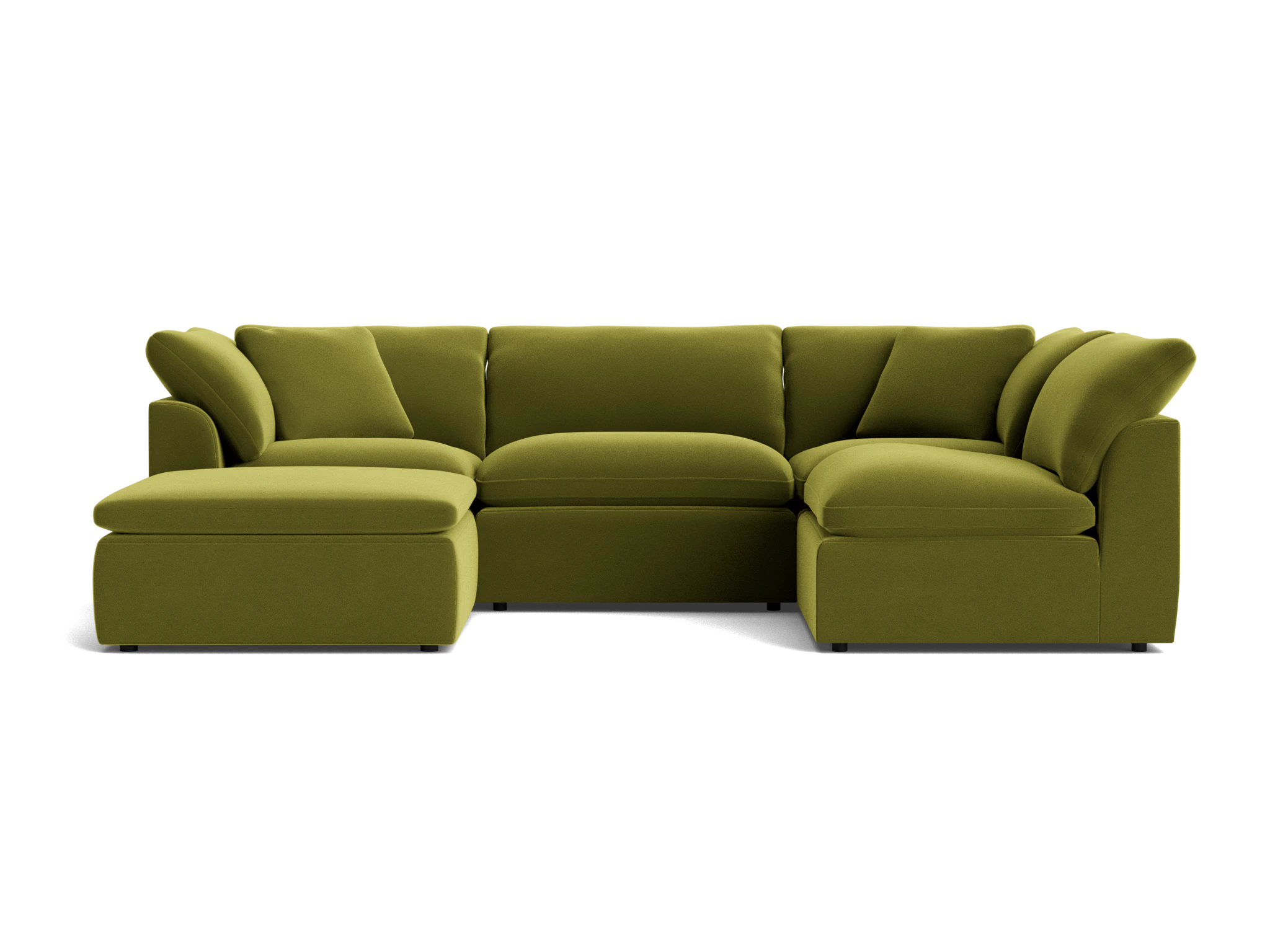 bryant slipcovered modular sofa bumper sectional royale apple