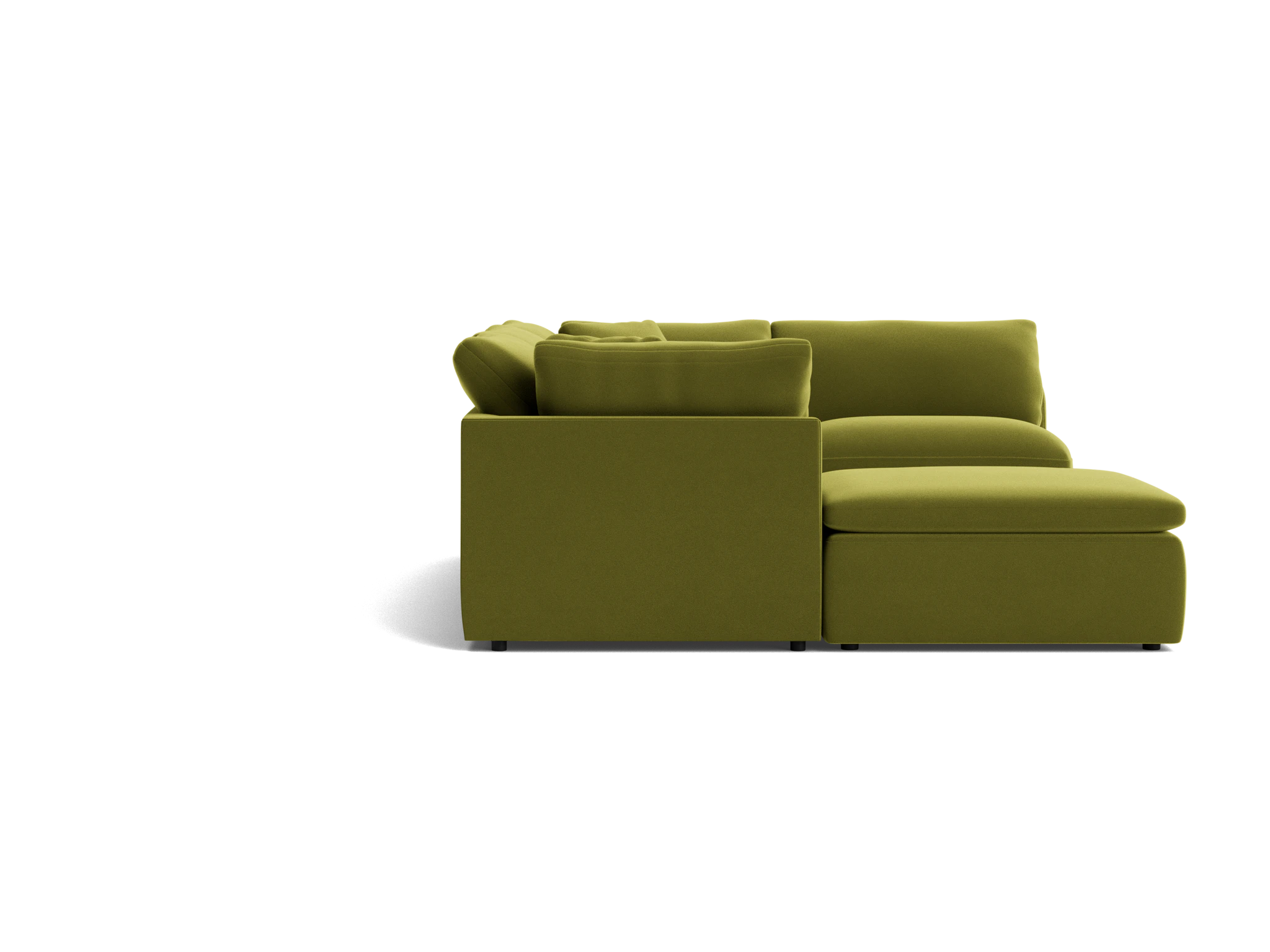 bryant slipcovered modular sofa bumper sectional royale apple
