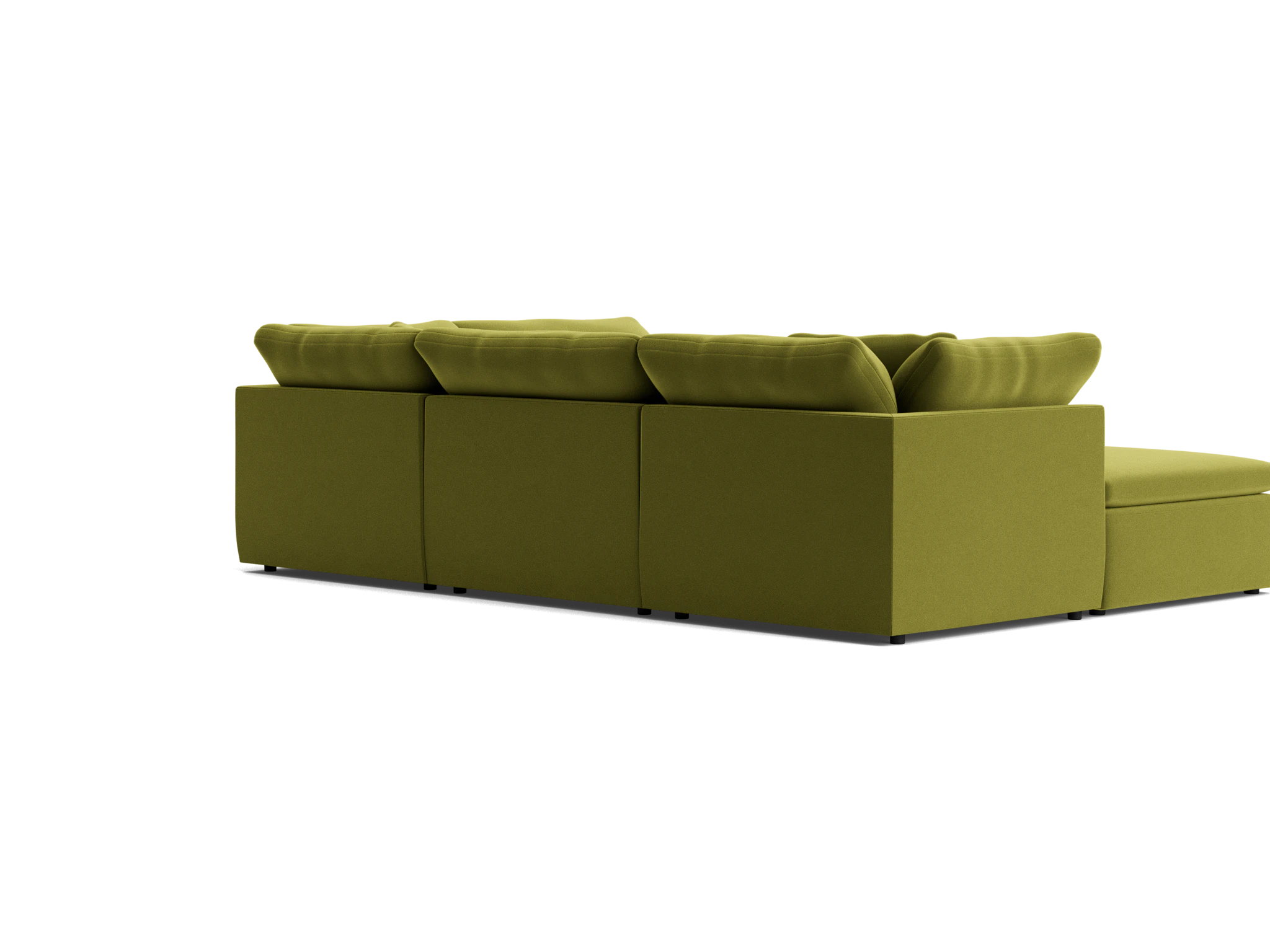 bryant slipcovered modular sofa bumper sectional royale apple