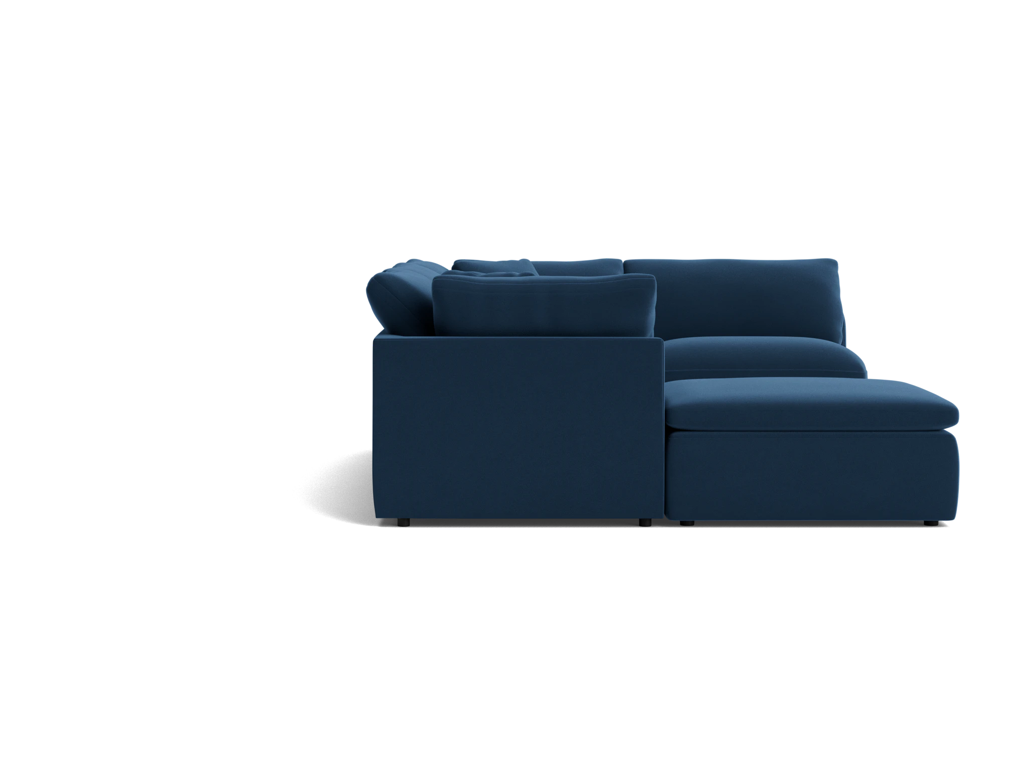 bryant slipcovered modular sofa bumper sectional royale cobalt