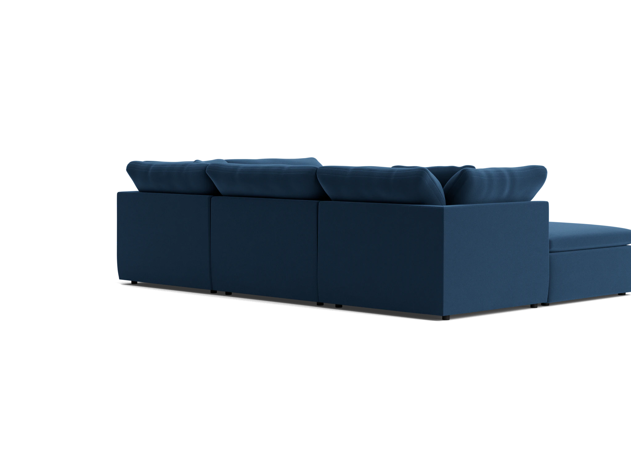 bryant slipcovered modular sofa bumper sectional royale cobalt