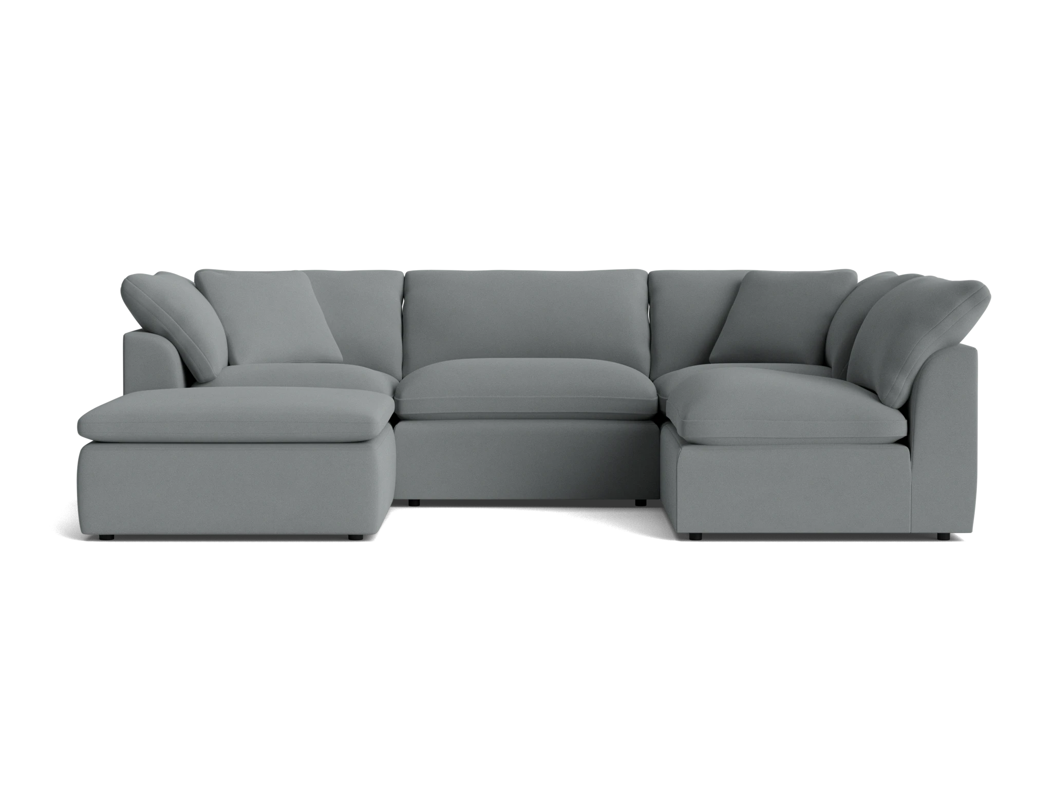 bryant slipcovered modular sofa bumper sectional royale ash