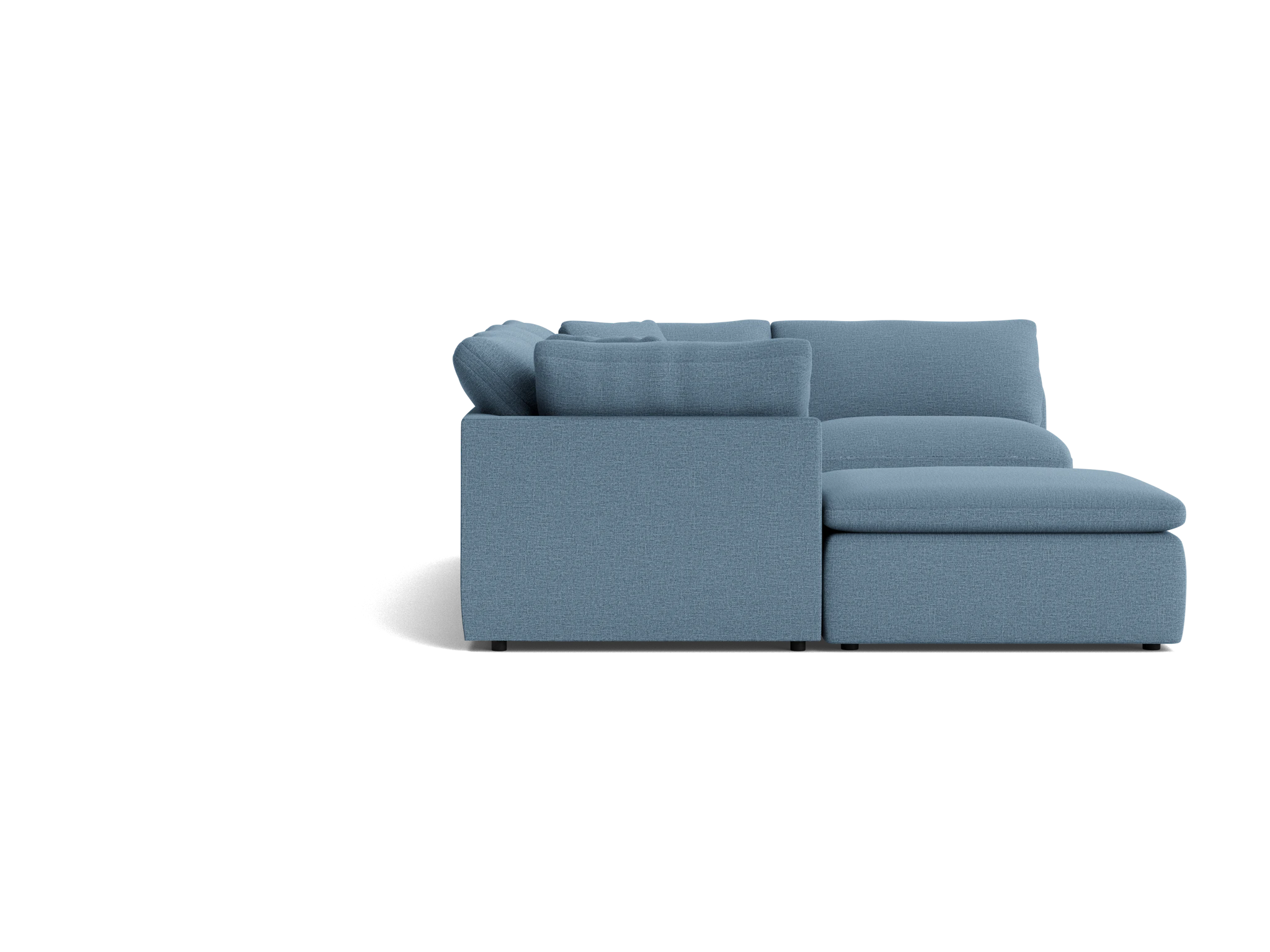 bryant slipcovered modular sofa bumper sectional milo french blue