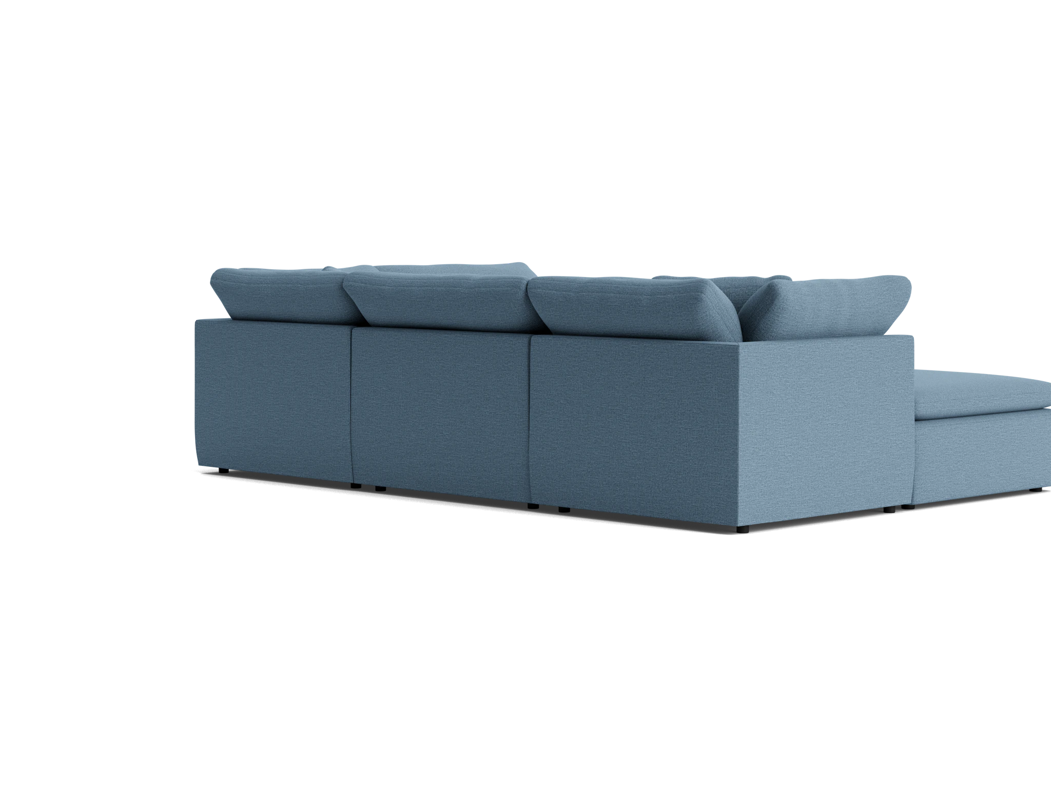 bryant slipcovered modular sofa bumper sectional milo french blue