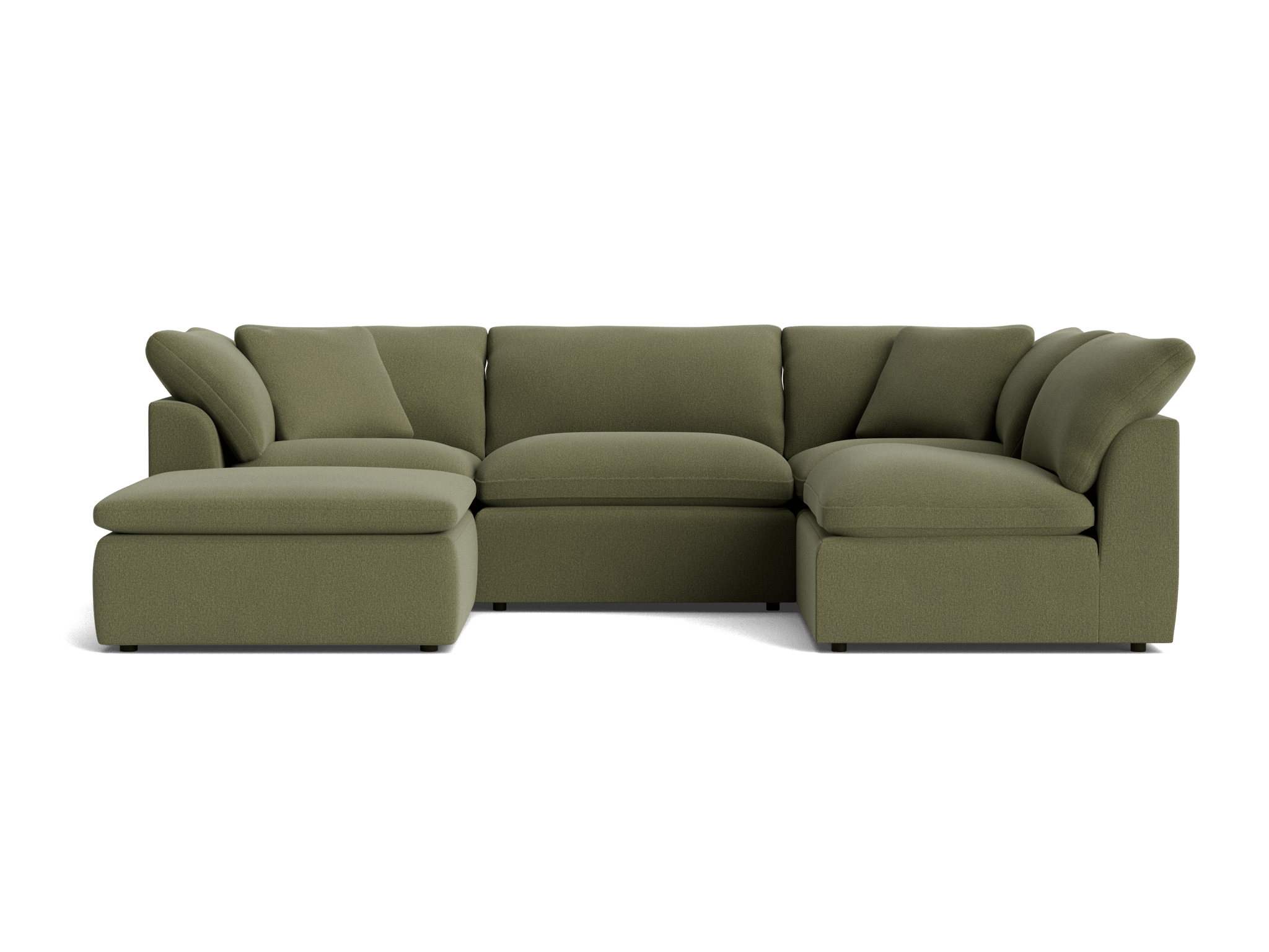 bryant slipcovered modular sofa bumper sectional faithful olive