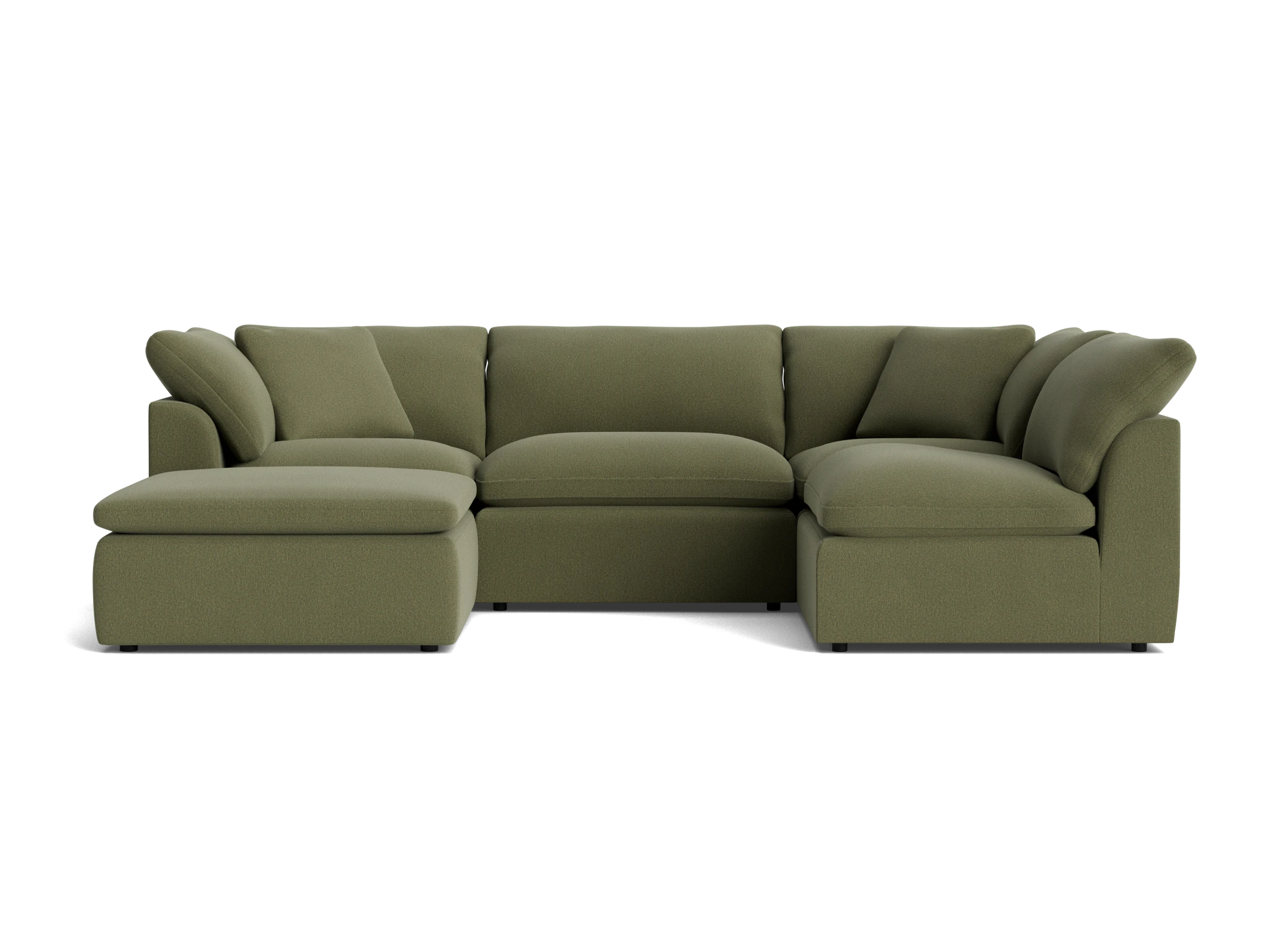 Bryant Slipcovered Modular U-Sofa Bumper Sectional