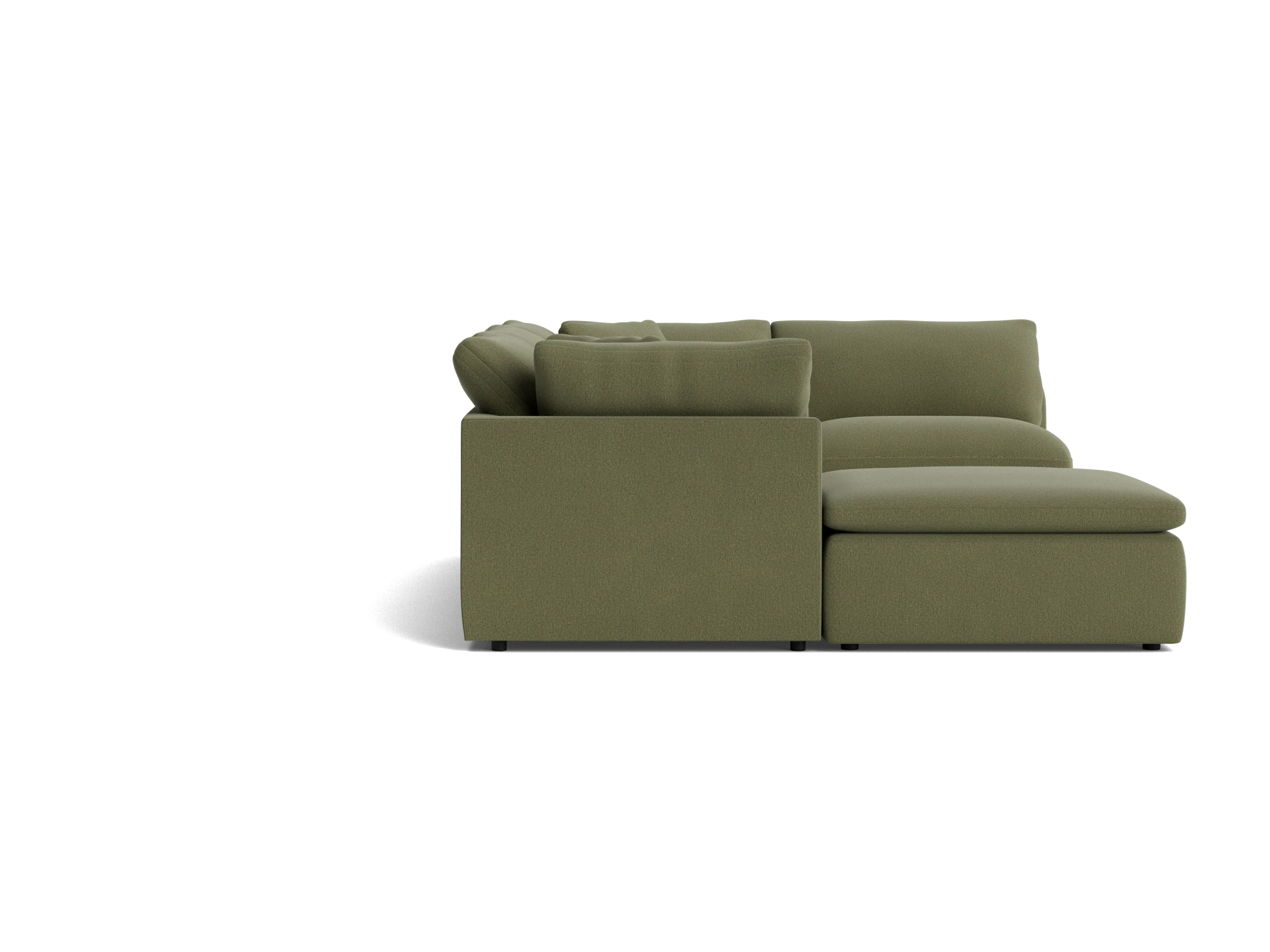 bryant slipcovered modular sofa bumper sectional faithful olive