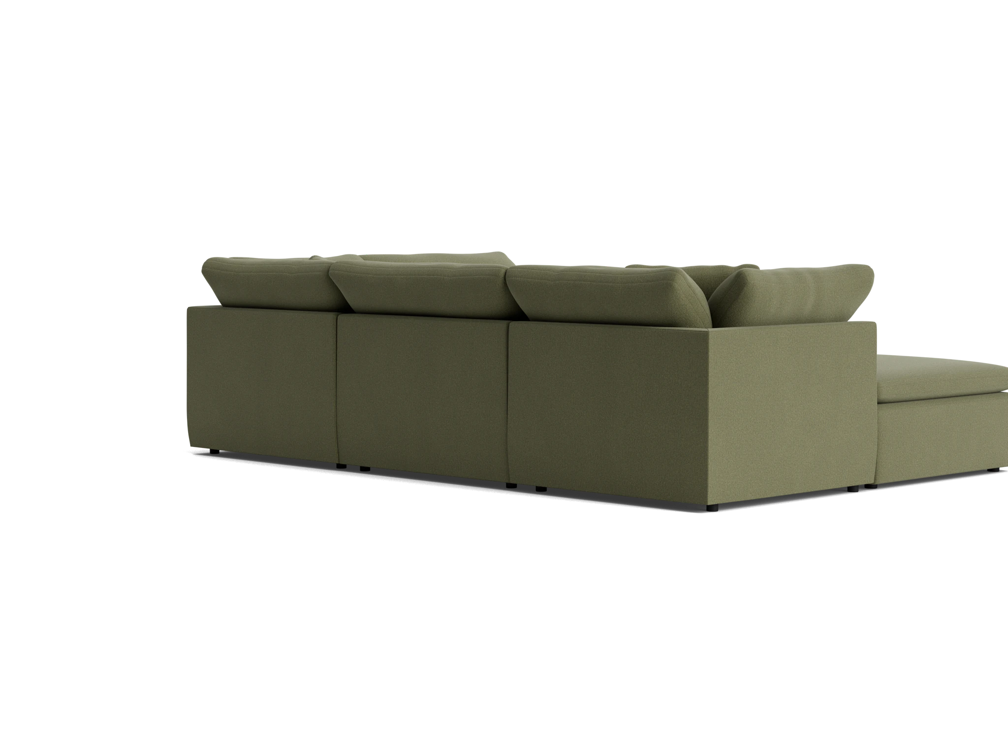 bryant slipcovered modular sofa bumper sectional faithful olive