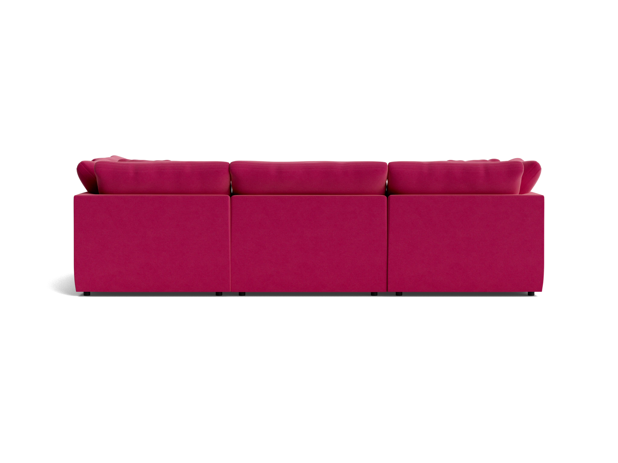 bryant slipcovered modular sofa bumper sectional royale berry