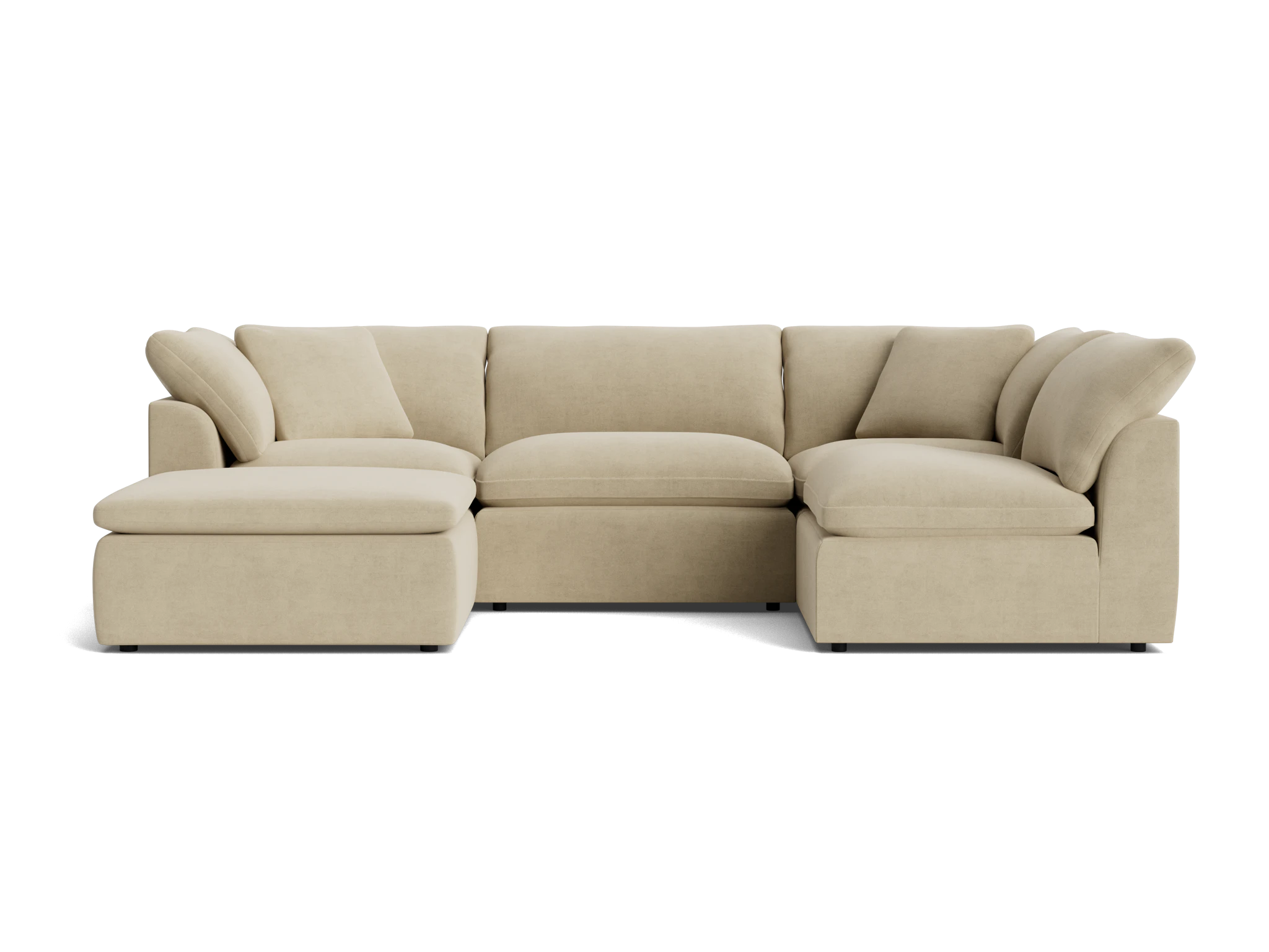 bryant slipcovered modular sofa bumper sectional royale sand