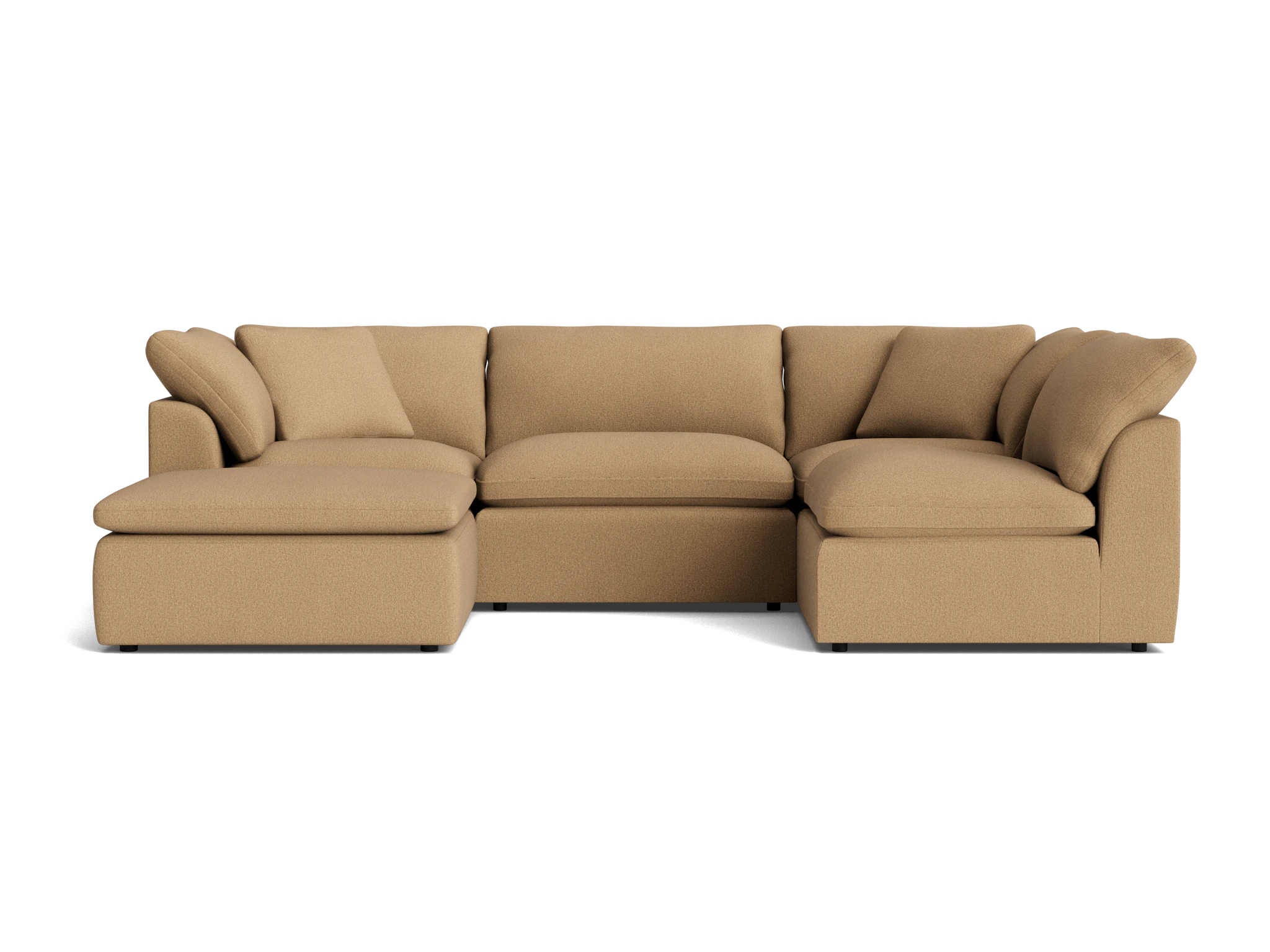 bryant slipcovered modular sofa bumper sectional faithful sand