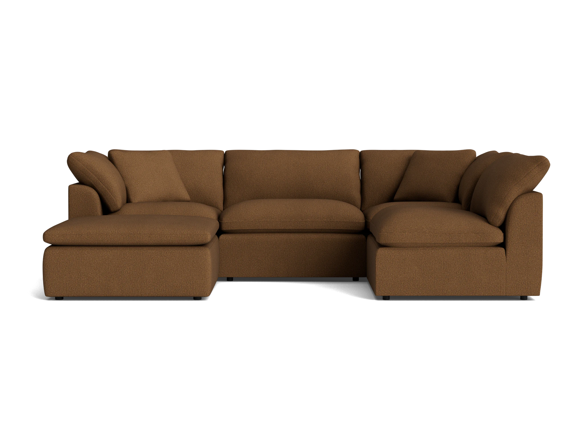 bryant slipcovered modular sofa bumper sectional faithful mocha