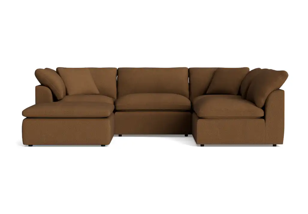 bryant slipcovered modular sofa bumper sectional faithful mocha