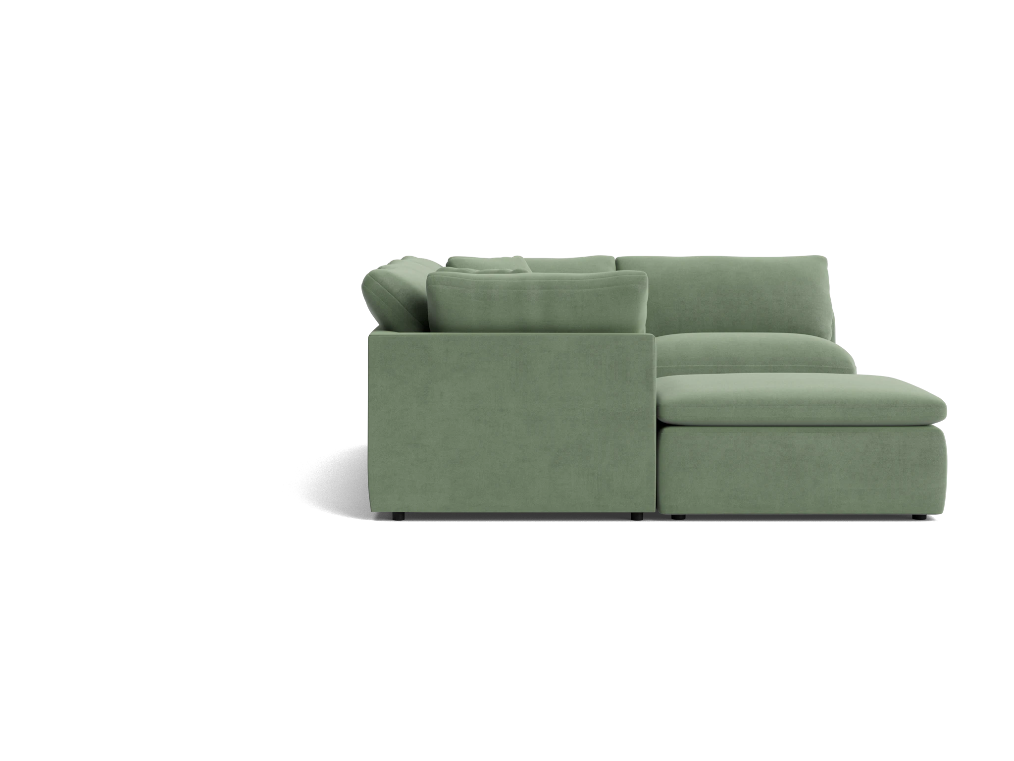 bryant slipcovered modular sofa bumper sectional royale sage