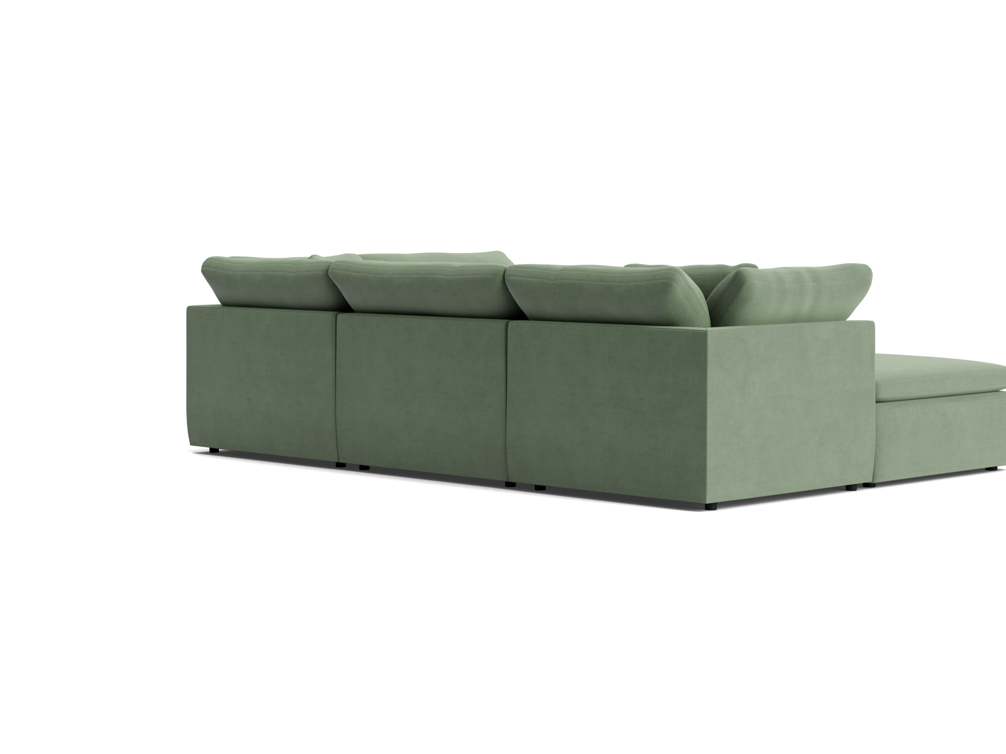 bryant slipcovered modular sofa bumper sectional royale sage