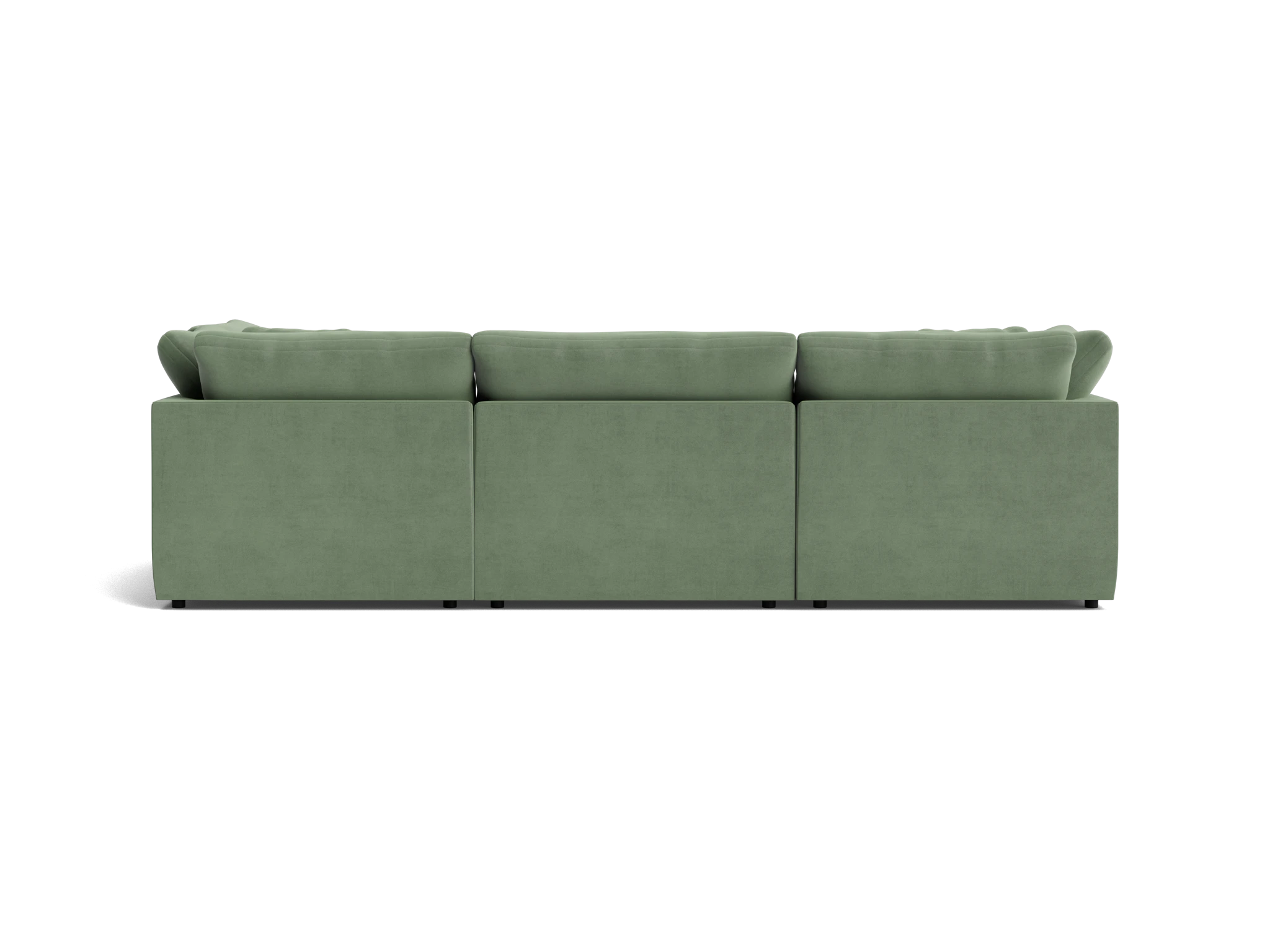 bryant slipcovered modular sofa bumper sectional royale sage