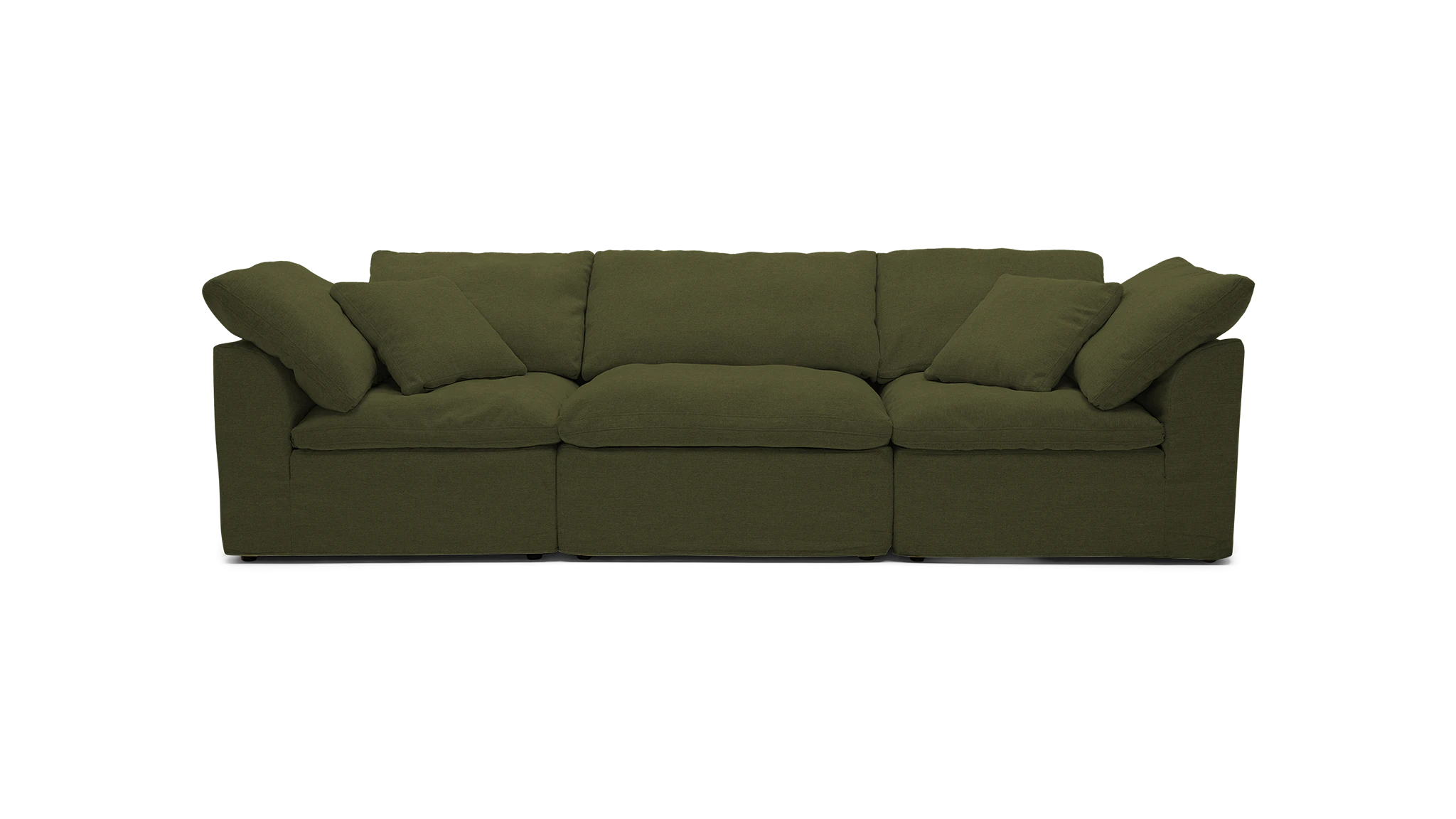 bryant slipcovered modular sofa faithful olive