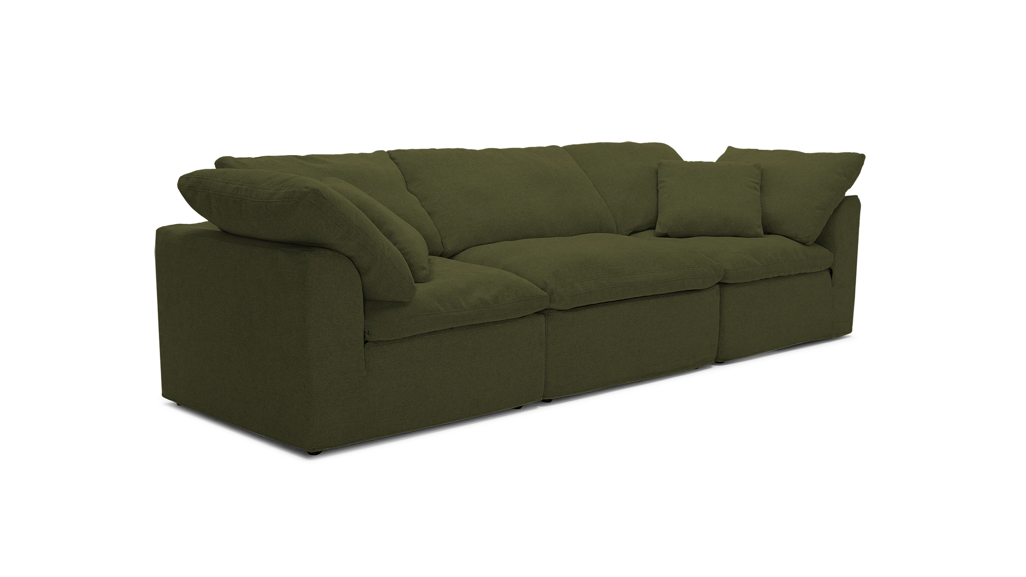 bryant slipcovered modular sofa faithful olive