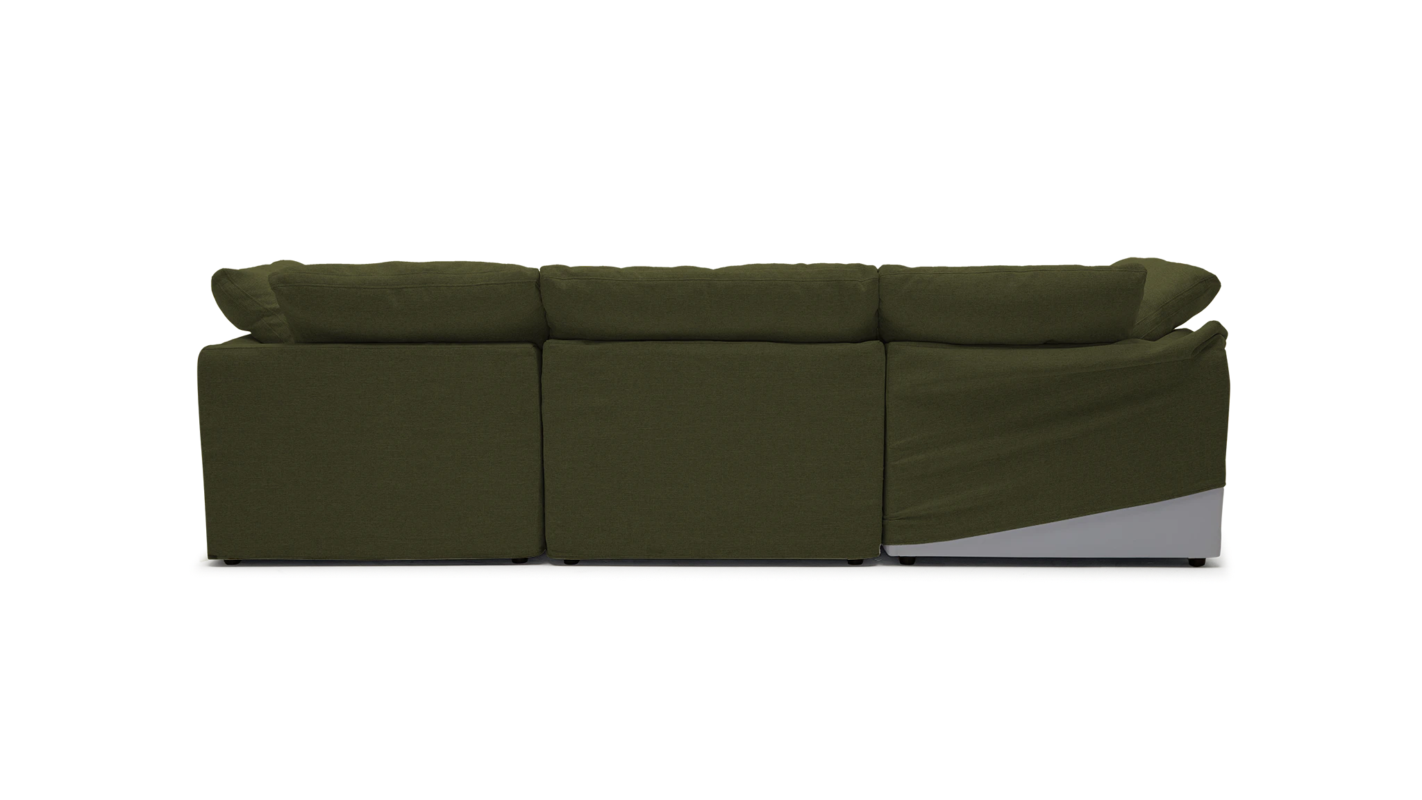 bryant slipcovered modular sofa faithful olive