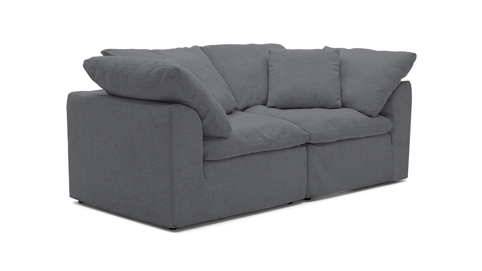 bryant slipcovered modular loveseat essence ash