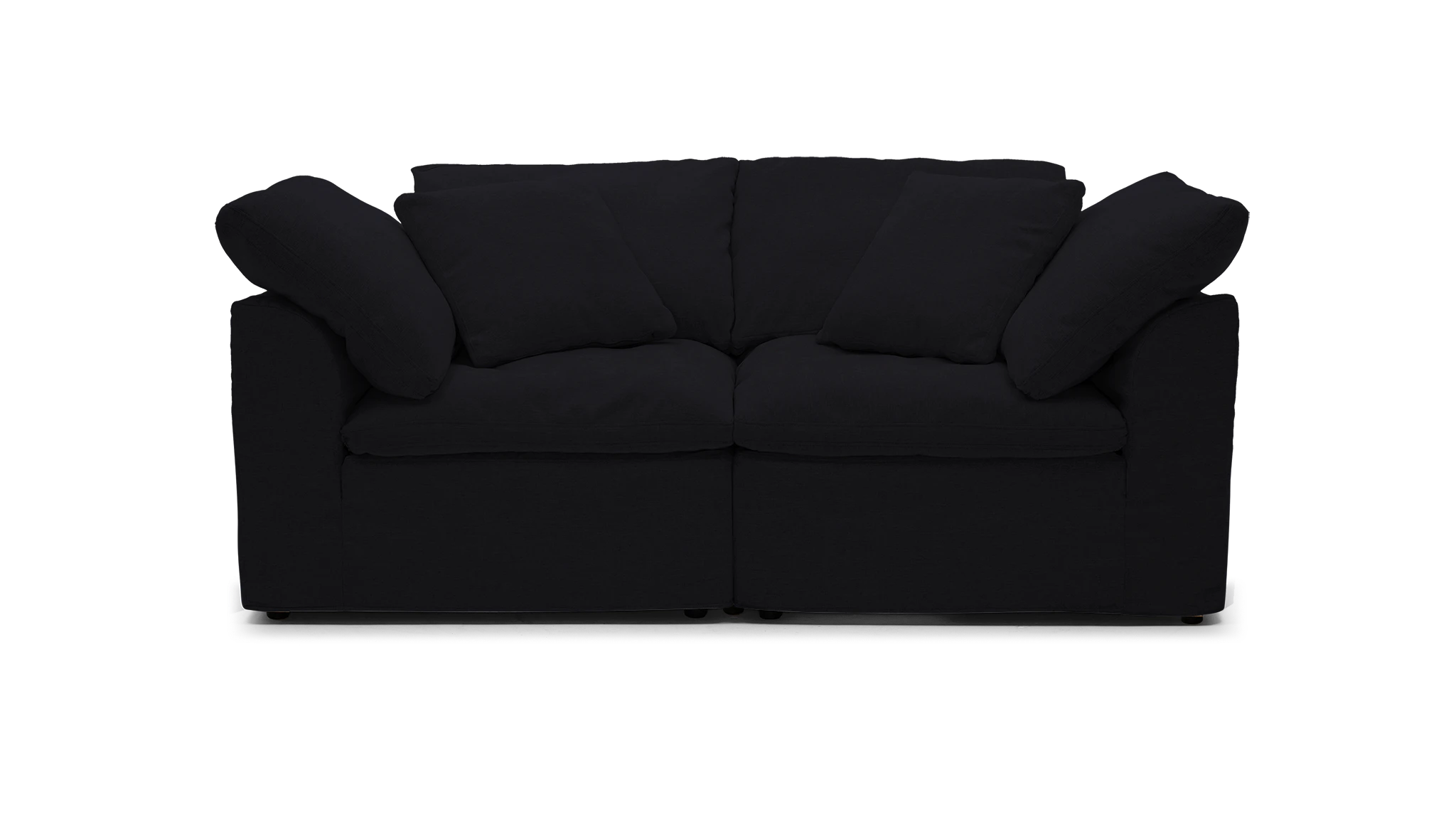 bryant slipcovered modular loveseat royale gunmetal