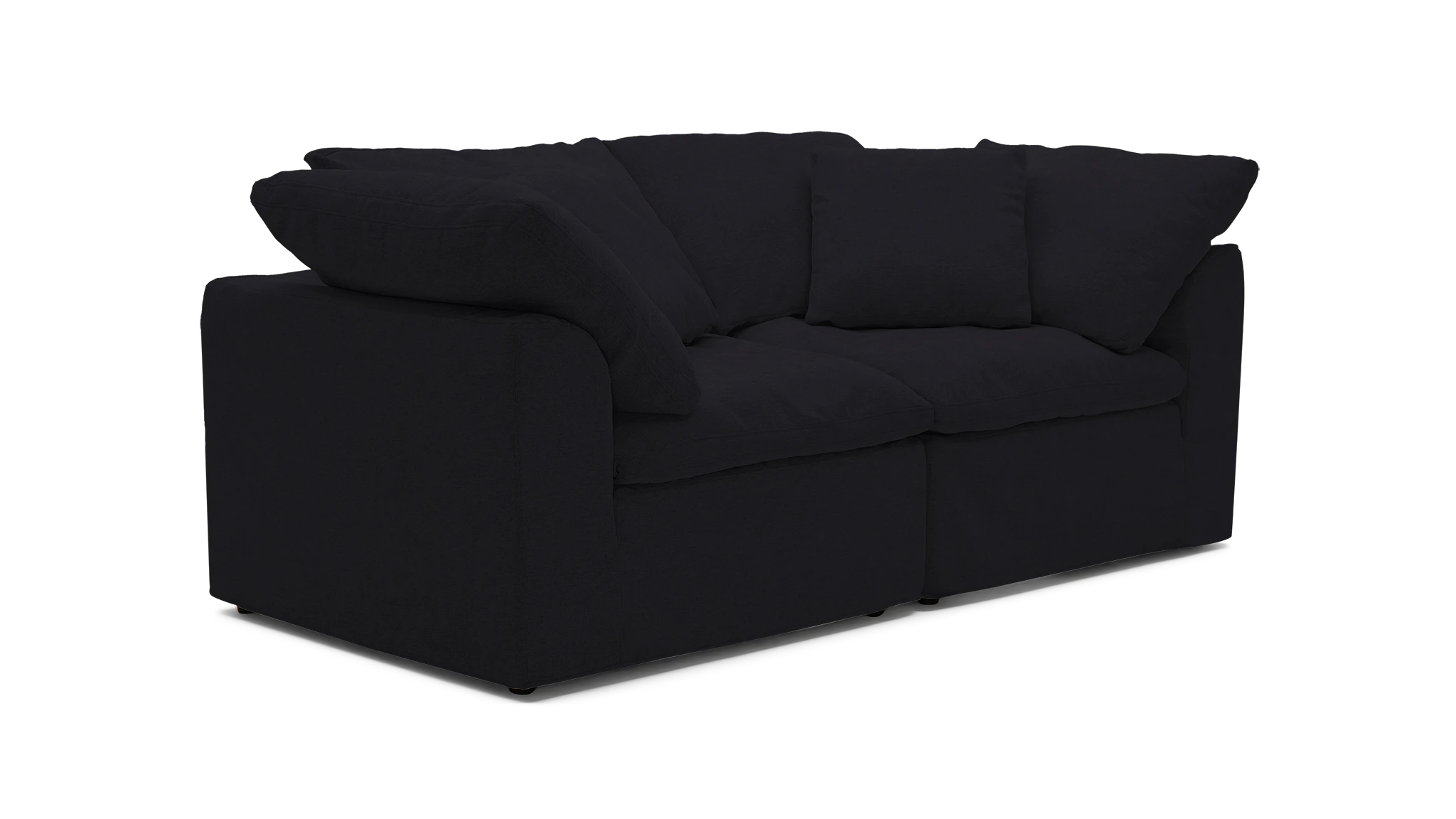 bryant slipcovered modular loveseat royale gunmetal