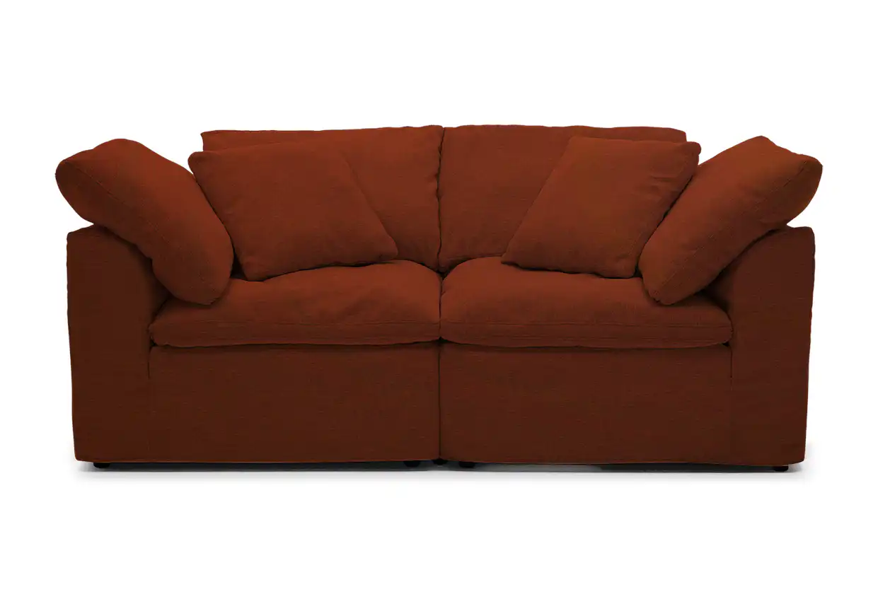 bryant slipcovered modular loveseat royale hacienda