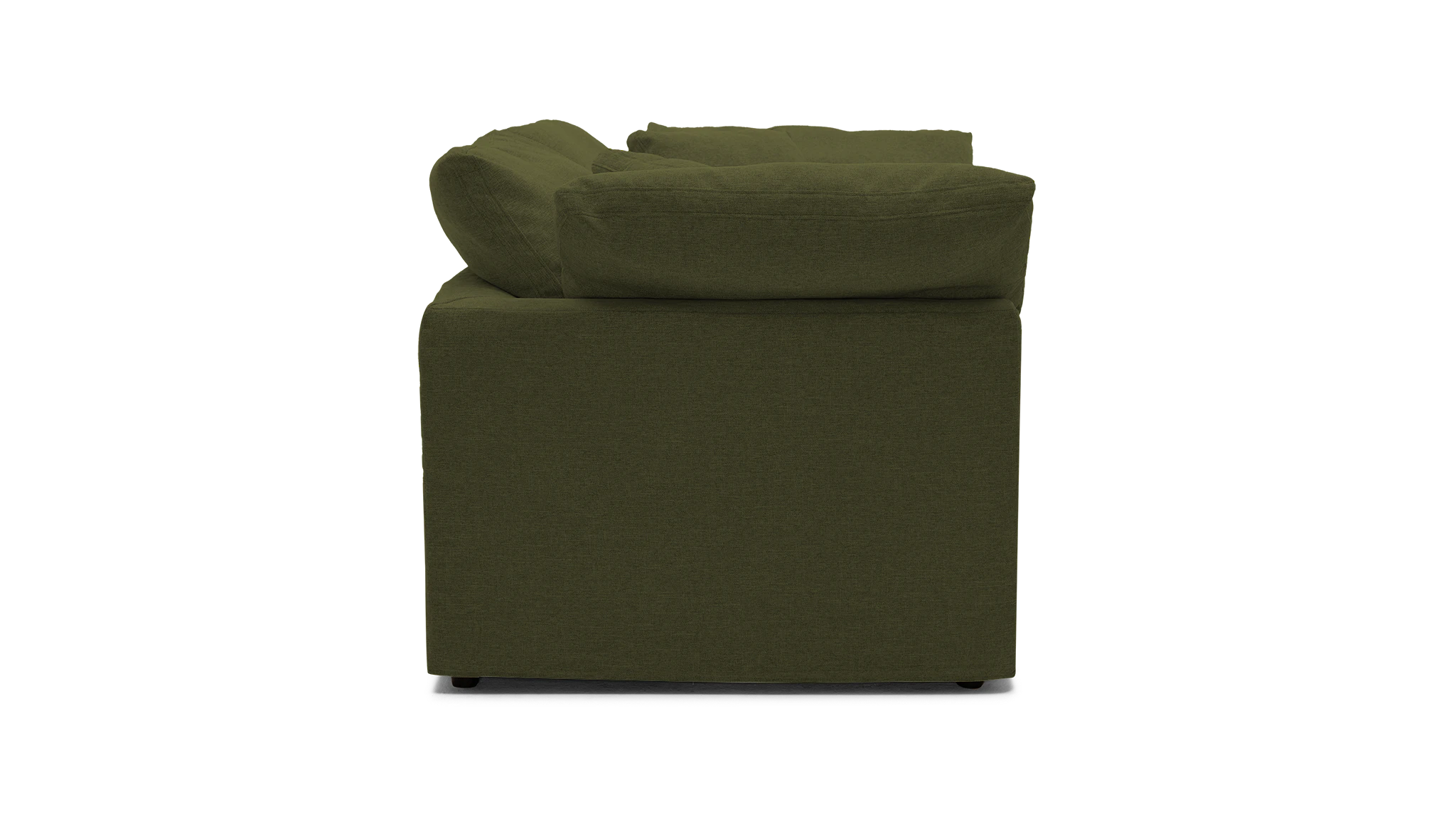 bryant slipcovered modular loveseat faithful olive