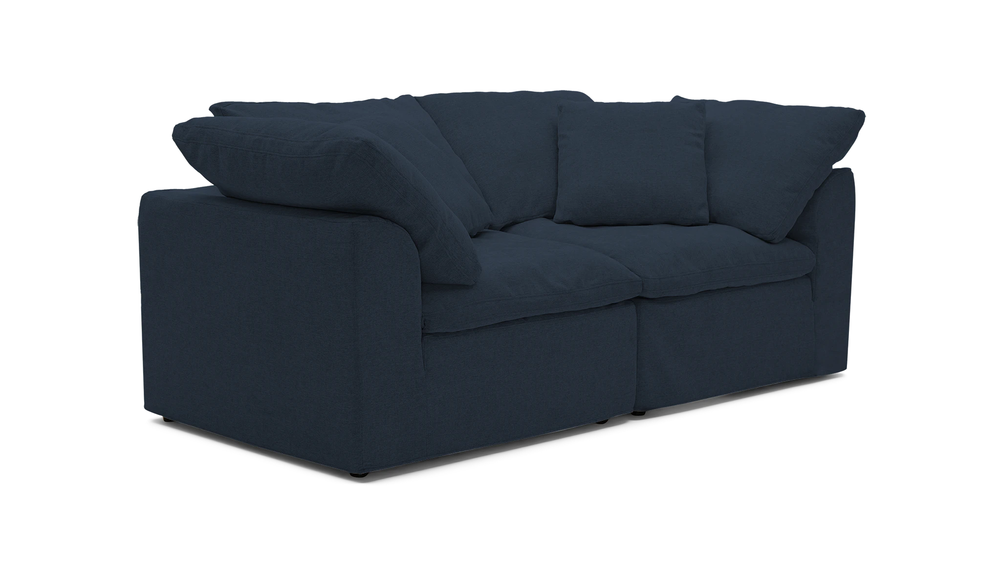 bryant slipcovered modular loveseat faithful indigo