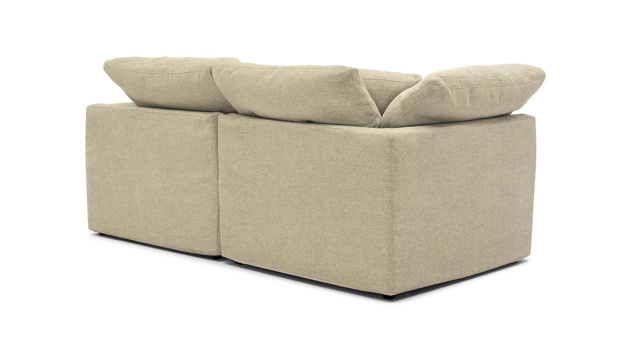 bryant slipcovered modular loveseat royale sand