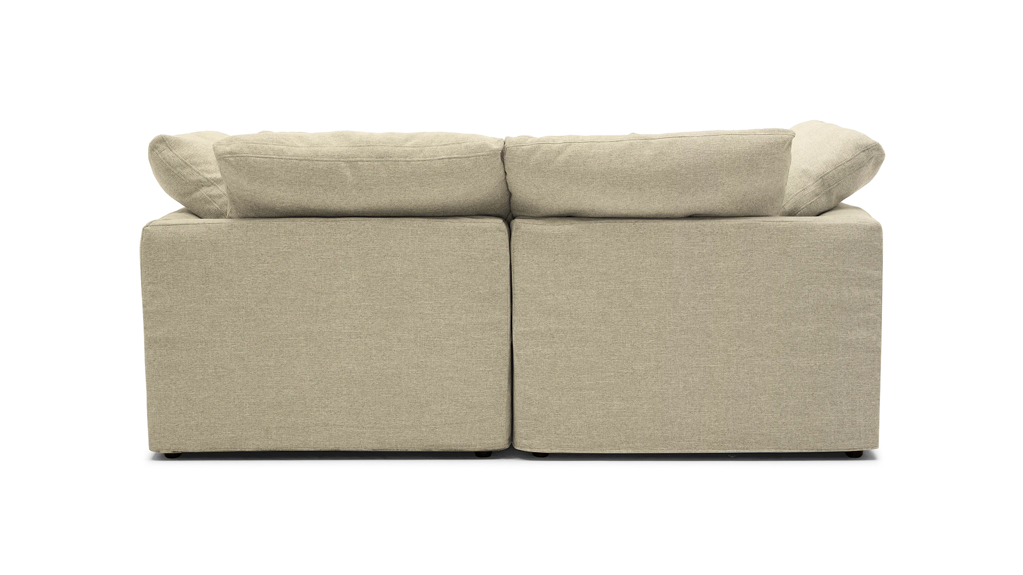bryant slipcovered modular loveseat royale sand