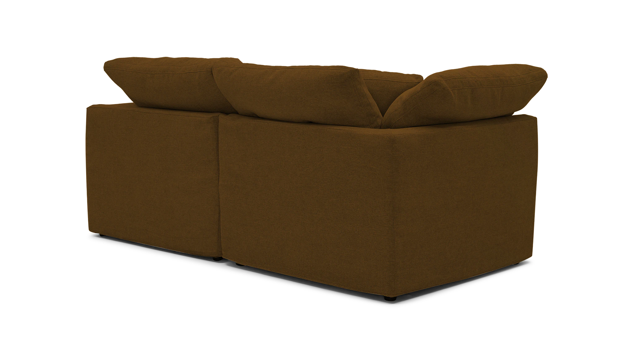 bryant slipcovered modular loveseat faithful mocha